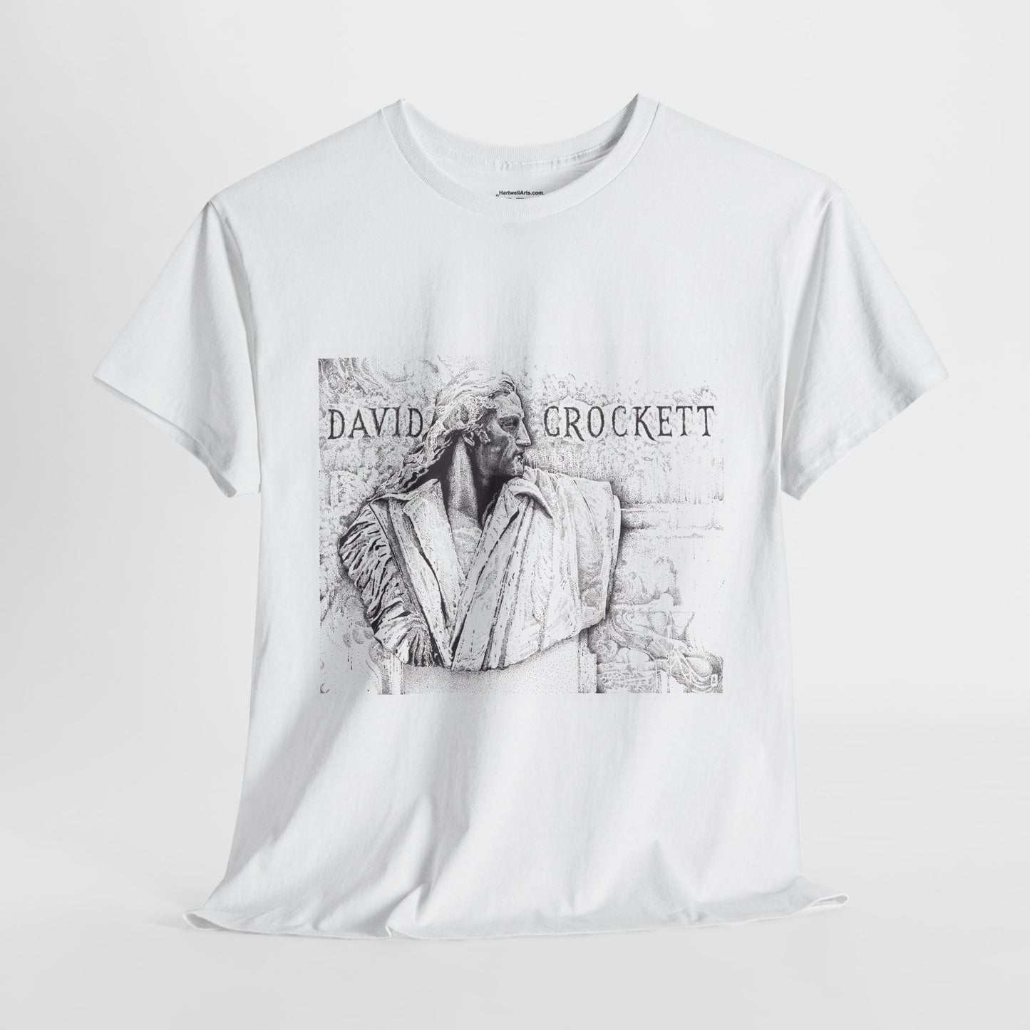 David Crockett Vintage Unisex Heavy Cotton Tee - Casual Heritage Wear