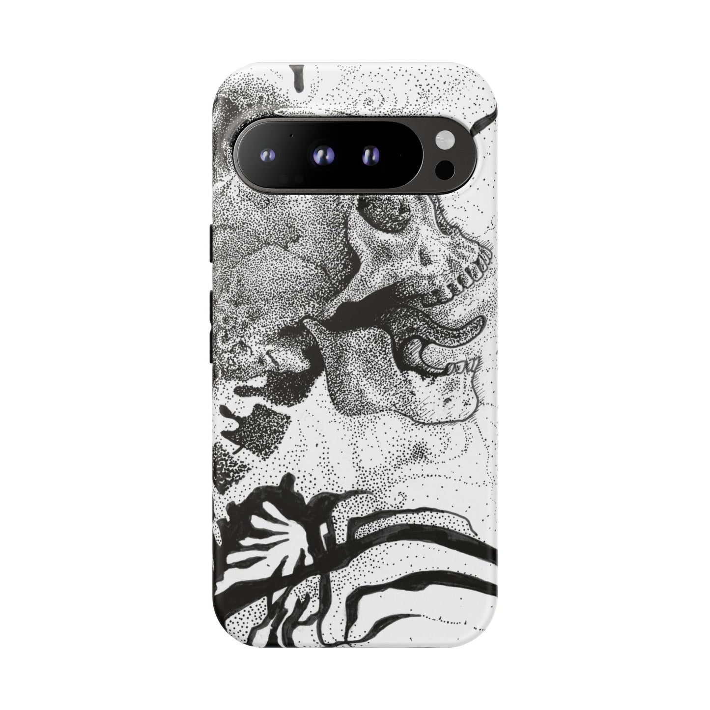 Artistic Skull Phone Case - Tough Protection for Creative Souls