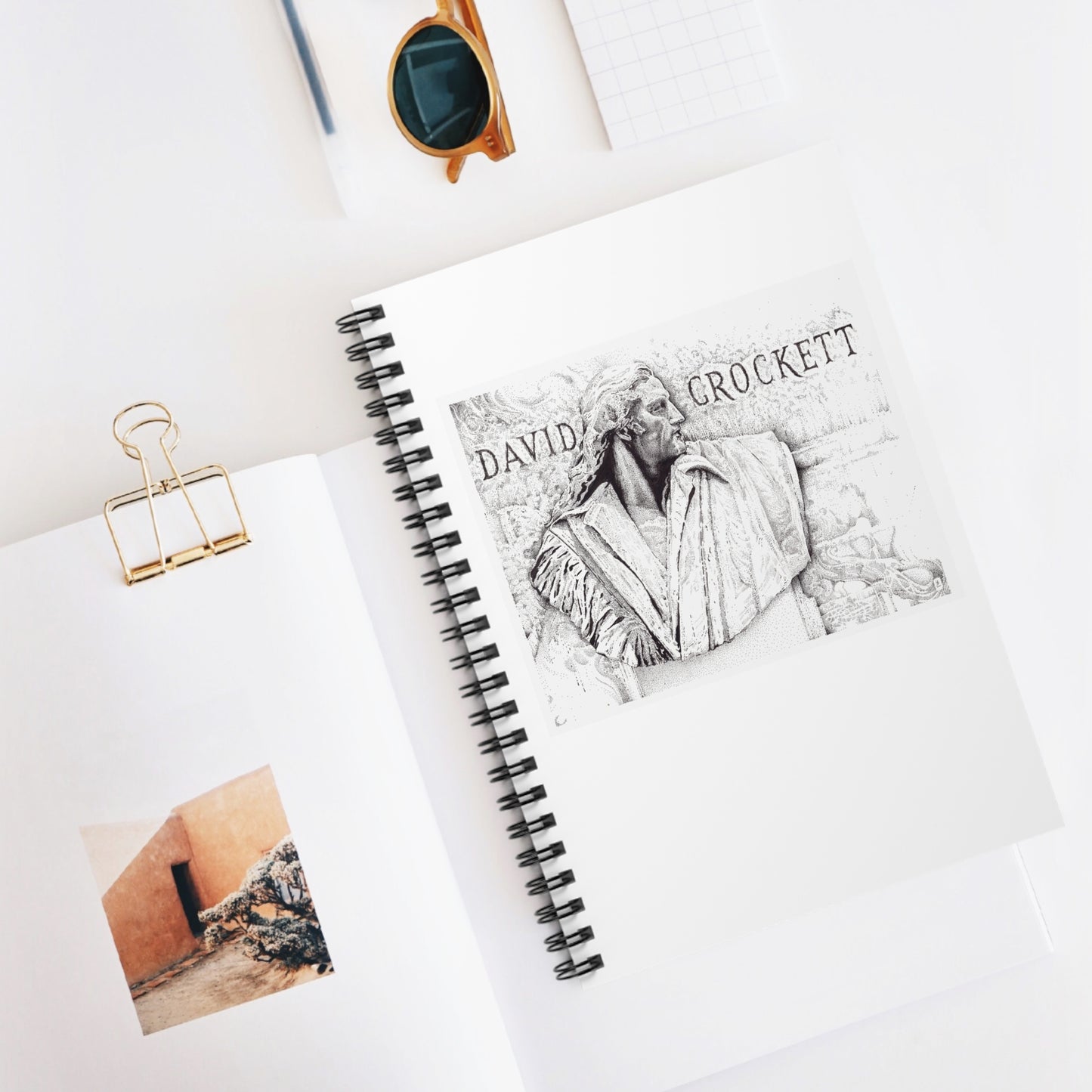 David Crockett Spiral Notebook - Ruled Line for Creative Minds