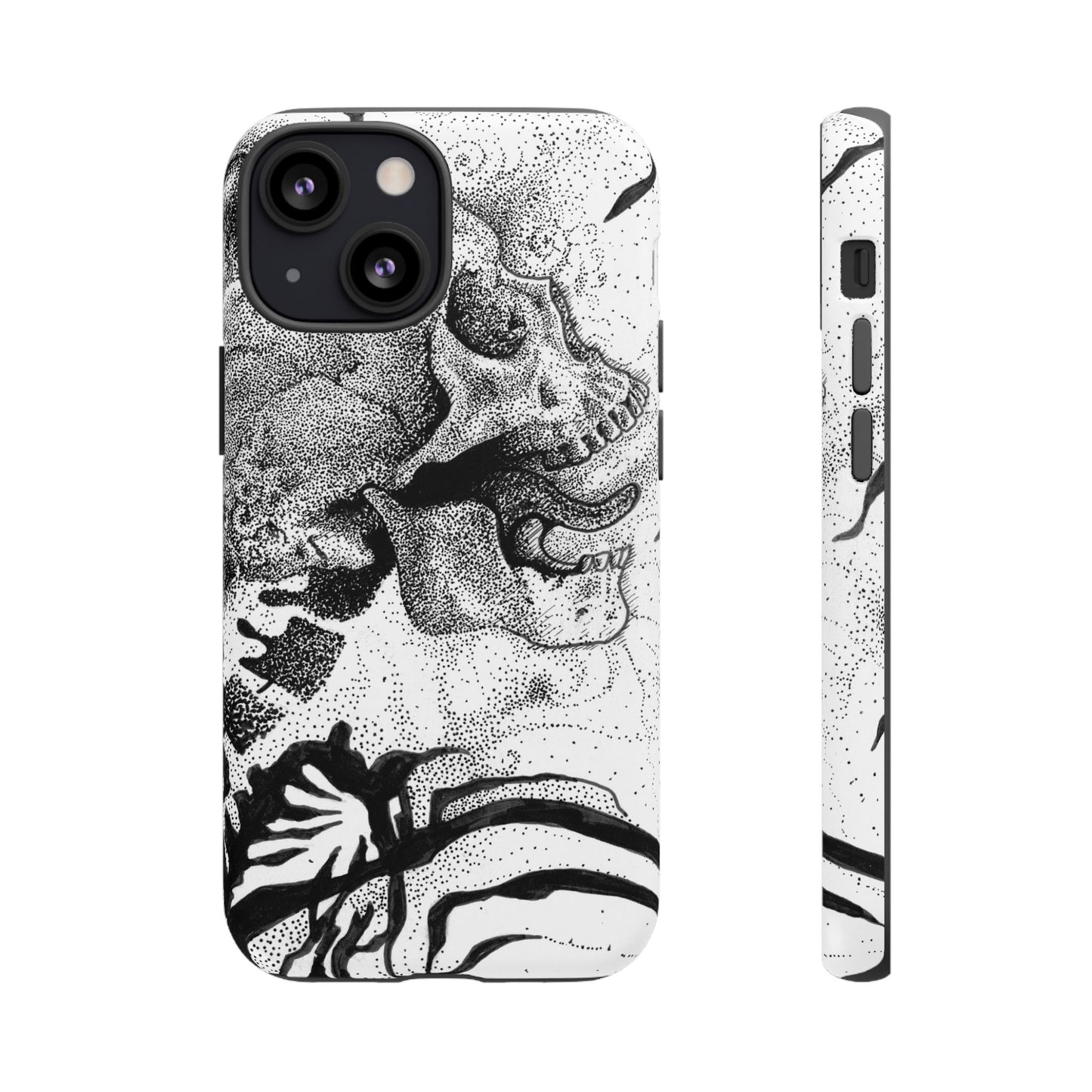 Artistic Skull Phone Case - Tough Protection for Creative Souls