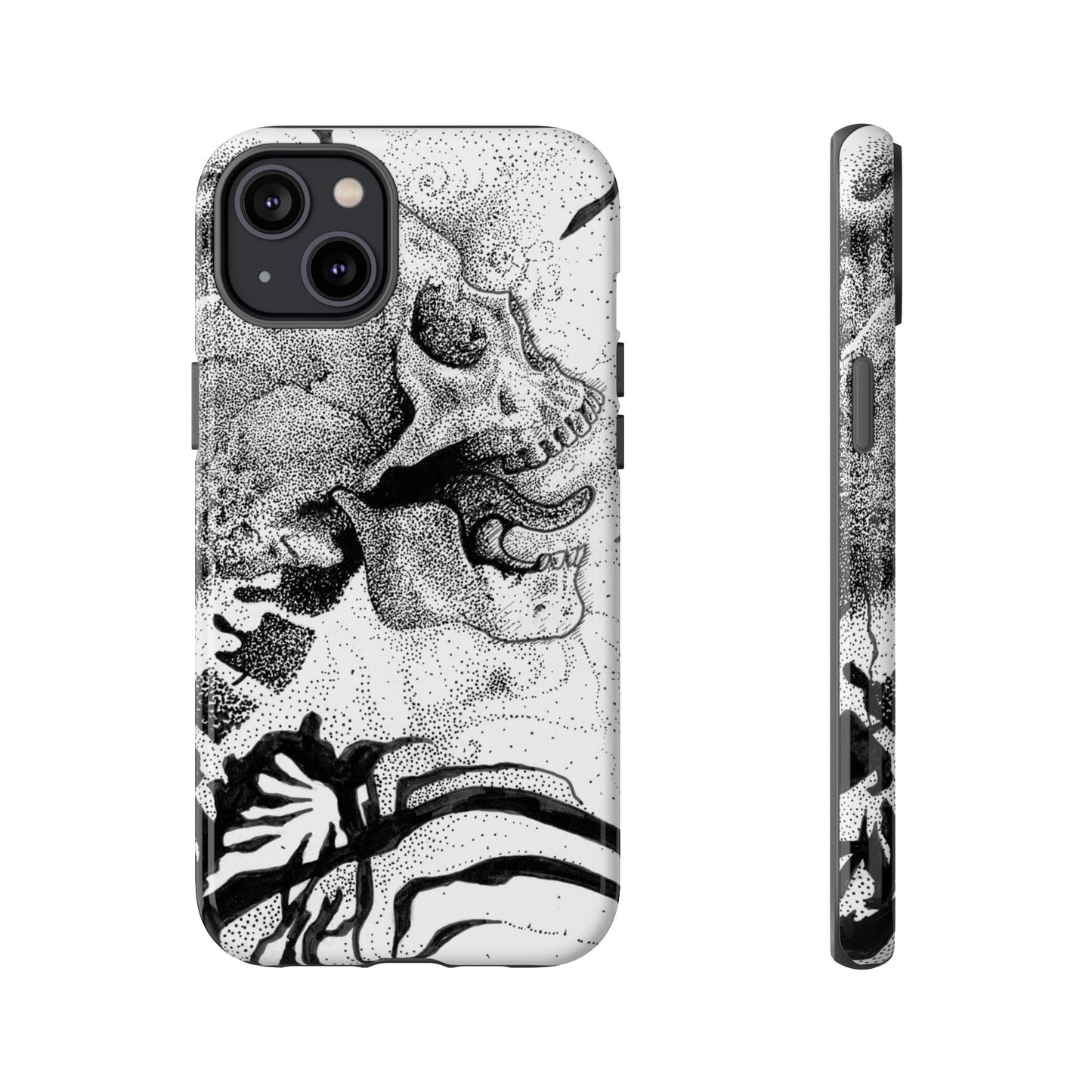 Artistic Skull Phone Case - Tough Protection for Creative Souls