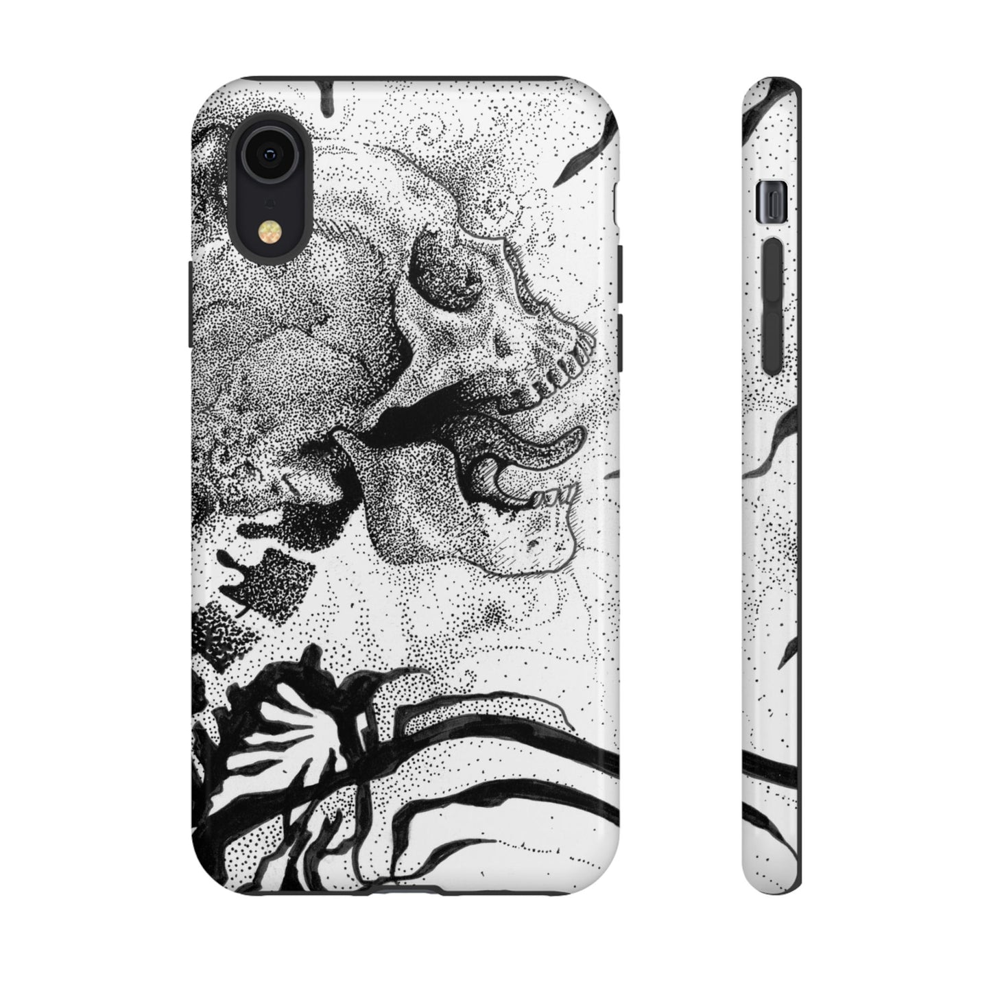 Artistic Skull Phone Case - Tough Protection for Creative Souls