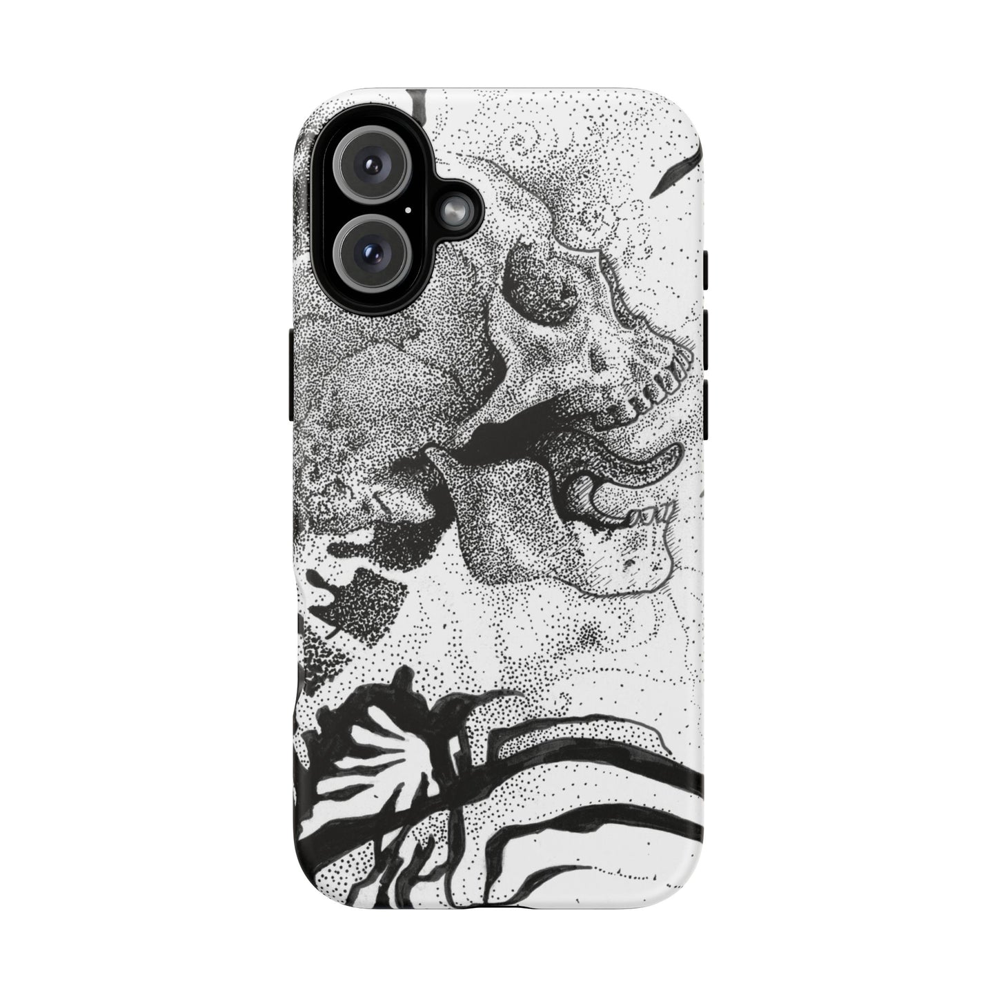 Artistic Skull Phone Case - Tough Protection for Creative Souls
