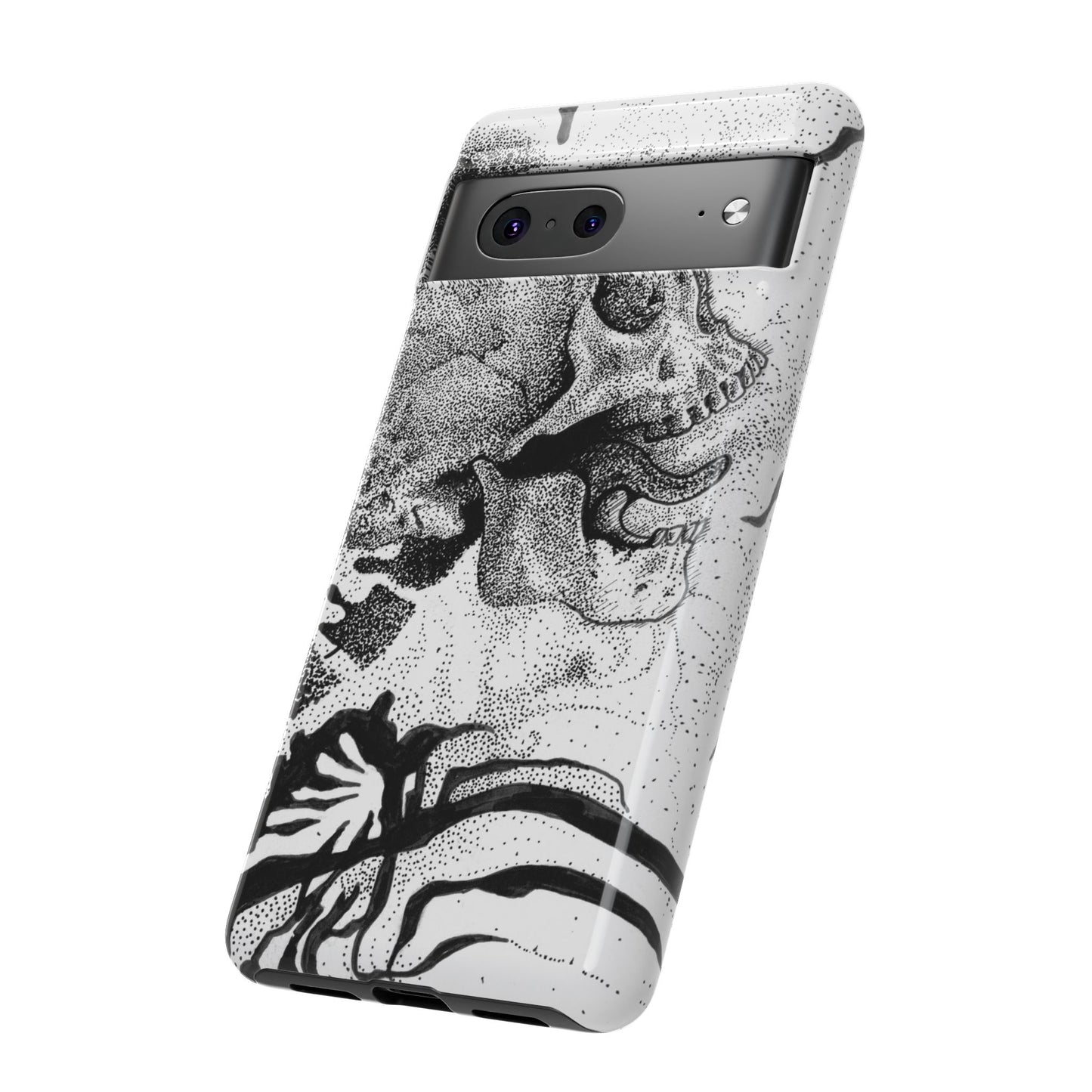 Artistic Skull Phone Case - Tough Protection for Creative Souls