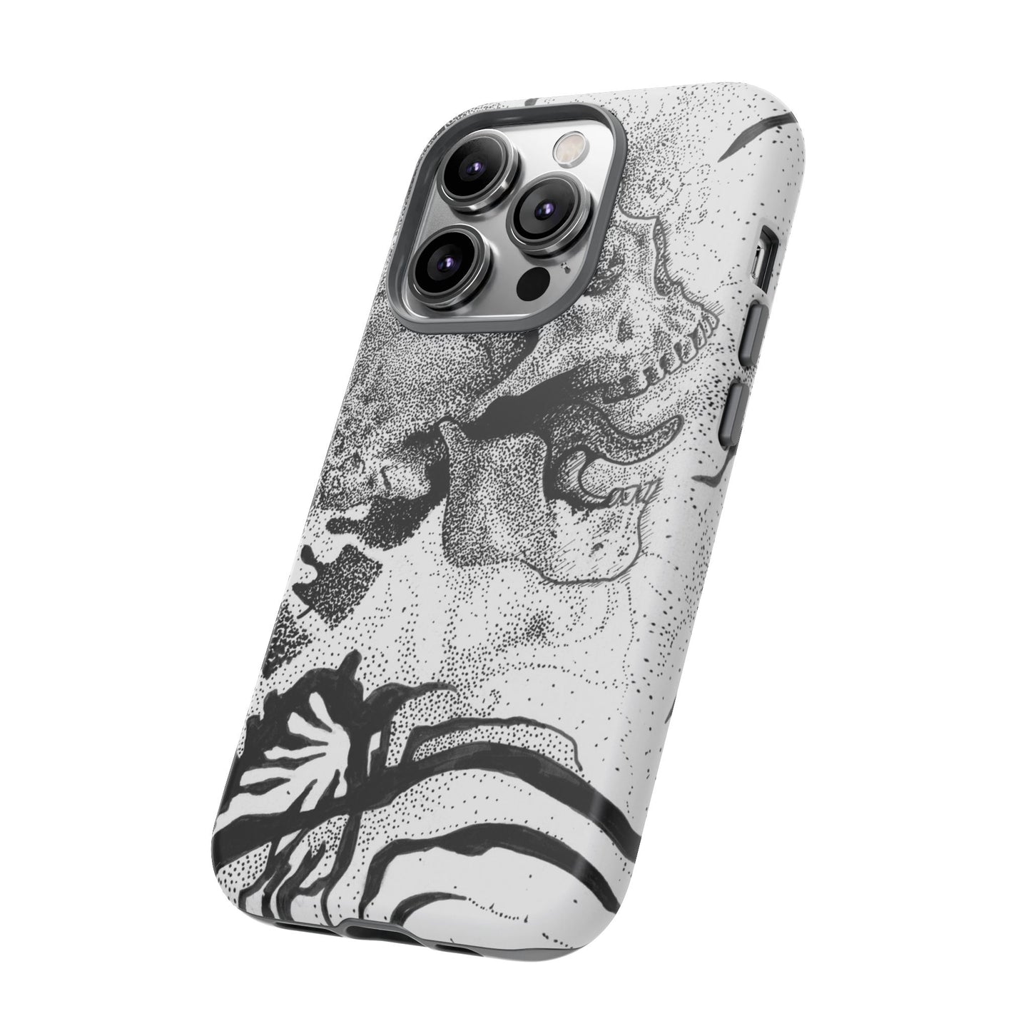 Artistic Skull Phone Case - Tough Protection for Creative Souls