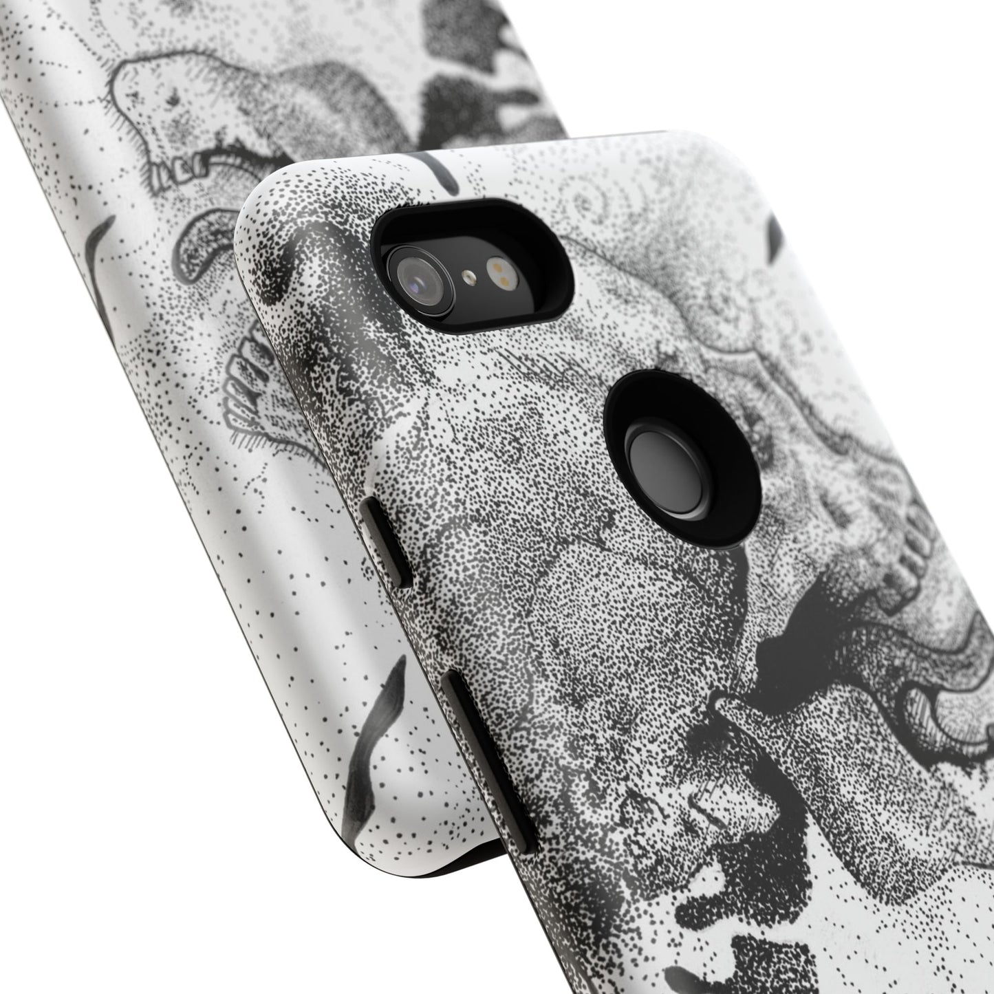 Artistic Skull Phone Case - Tough Protection for Creative Souls