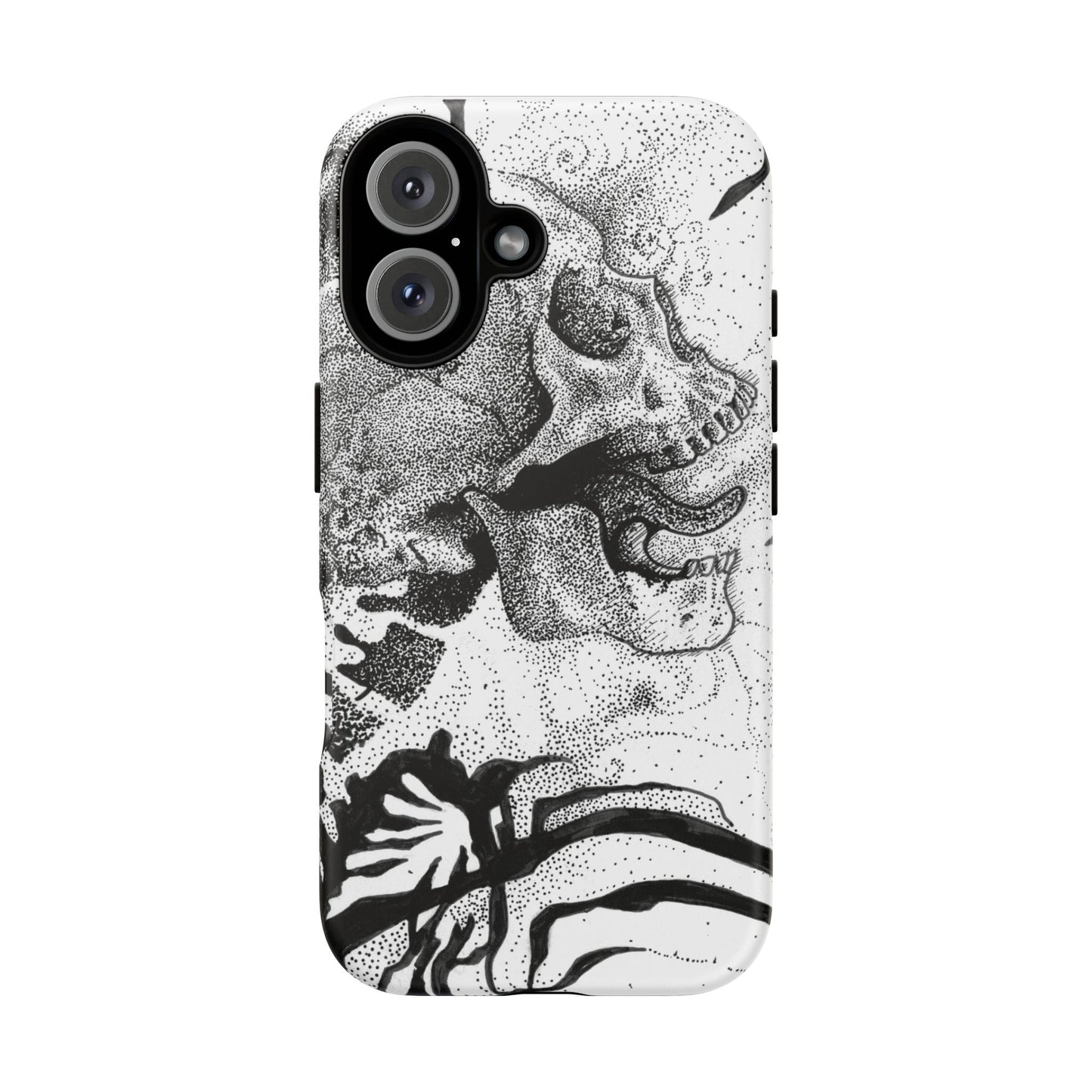 Artistic Skull Phone Case - Tough Protection for Creative Souls