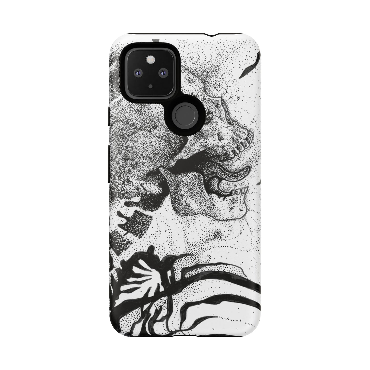 Artistic Skull Phone Case - Tough Protection for Creative Souls
