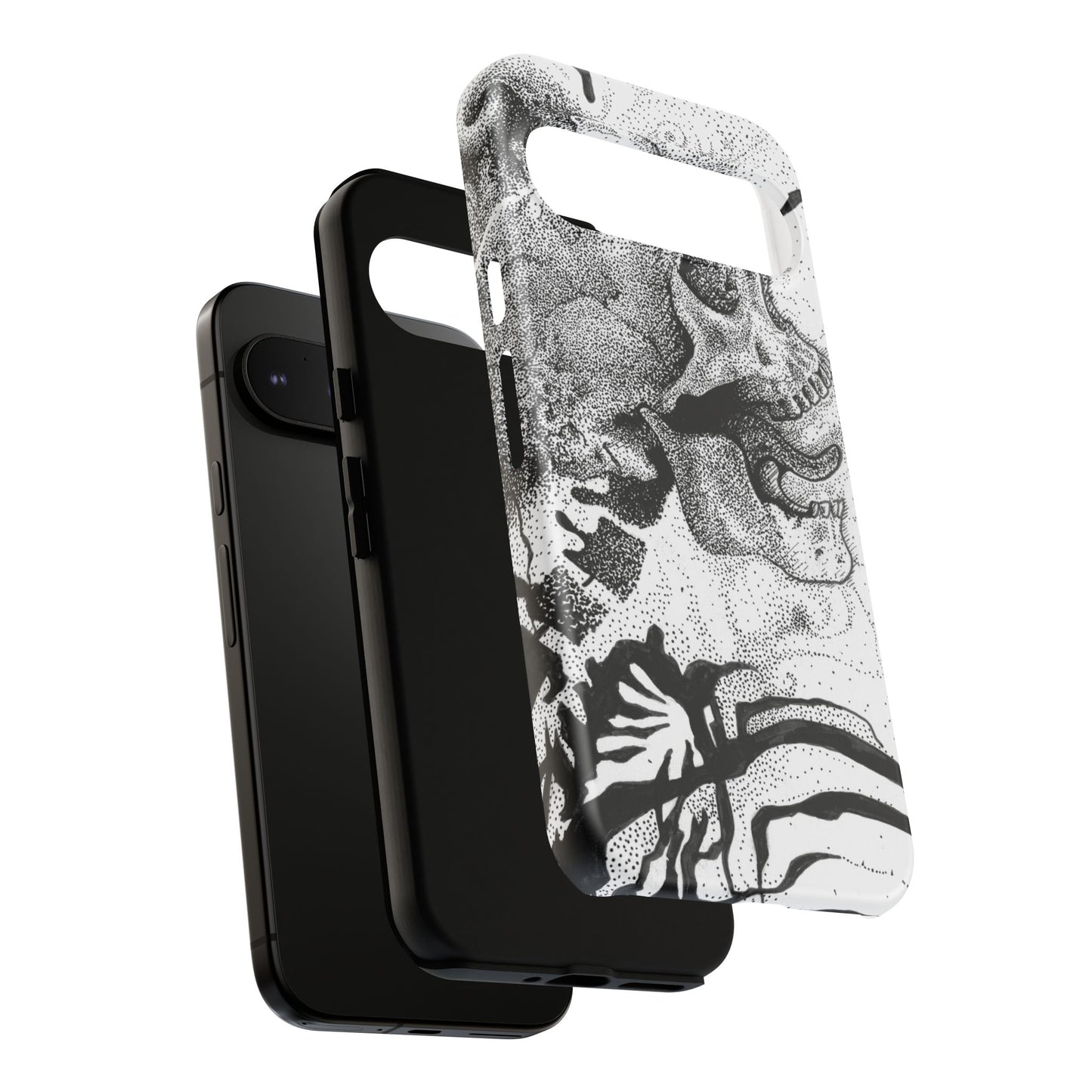 Artistic Skull Phone Case - Tough Protection for Creative Souls