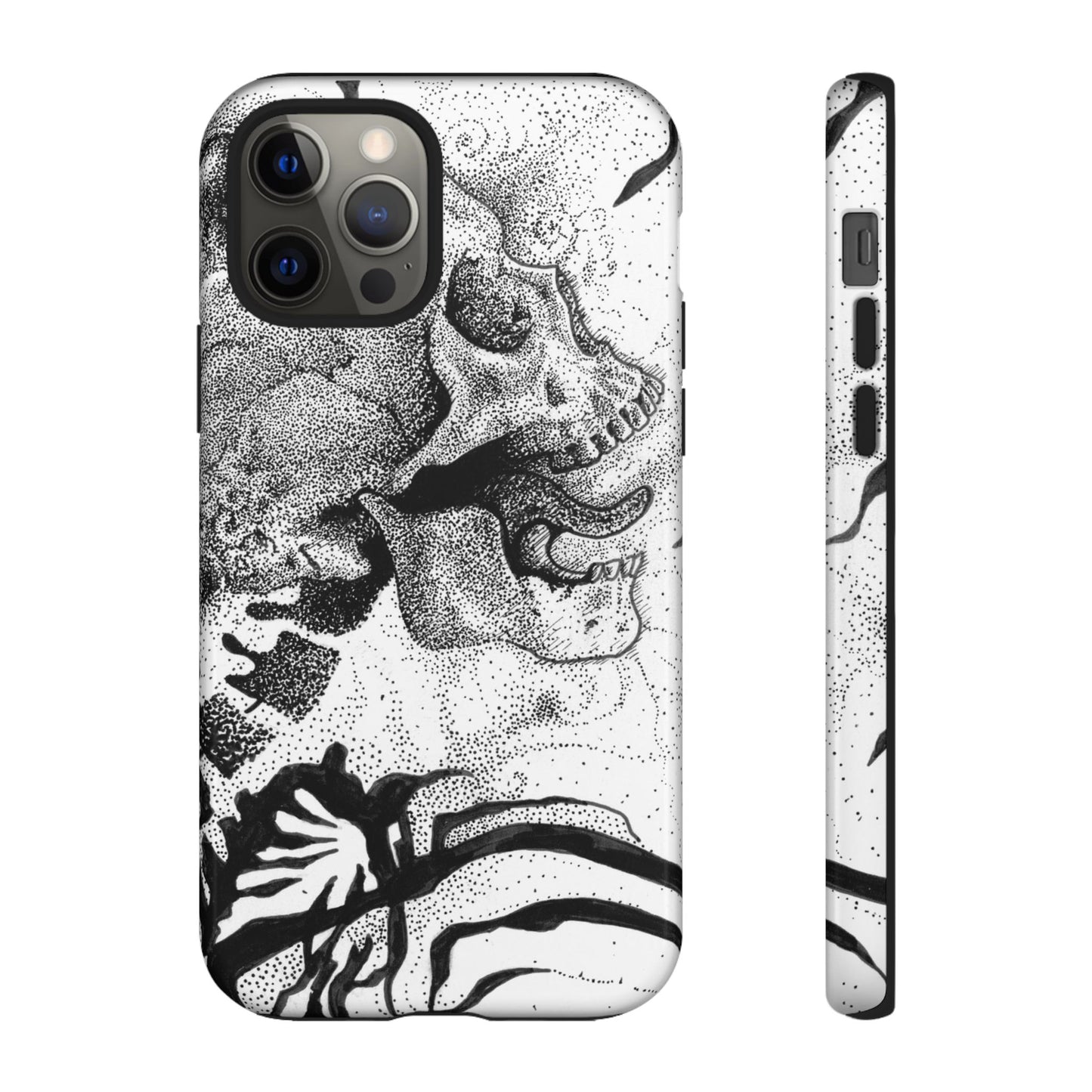 Artistic Skull Phone Case - Tough Protection for Creative Souls