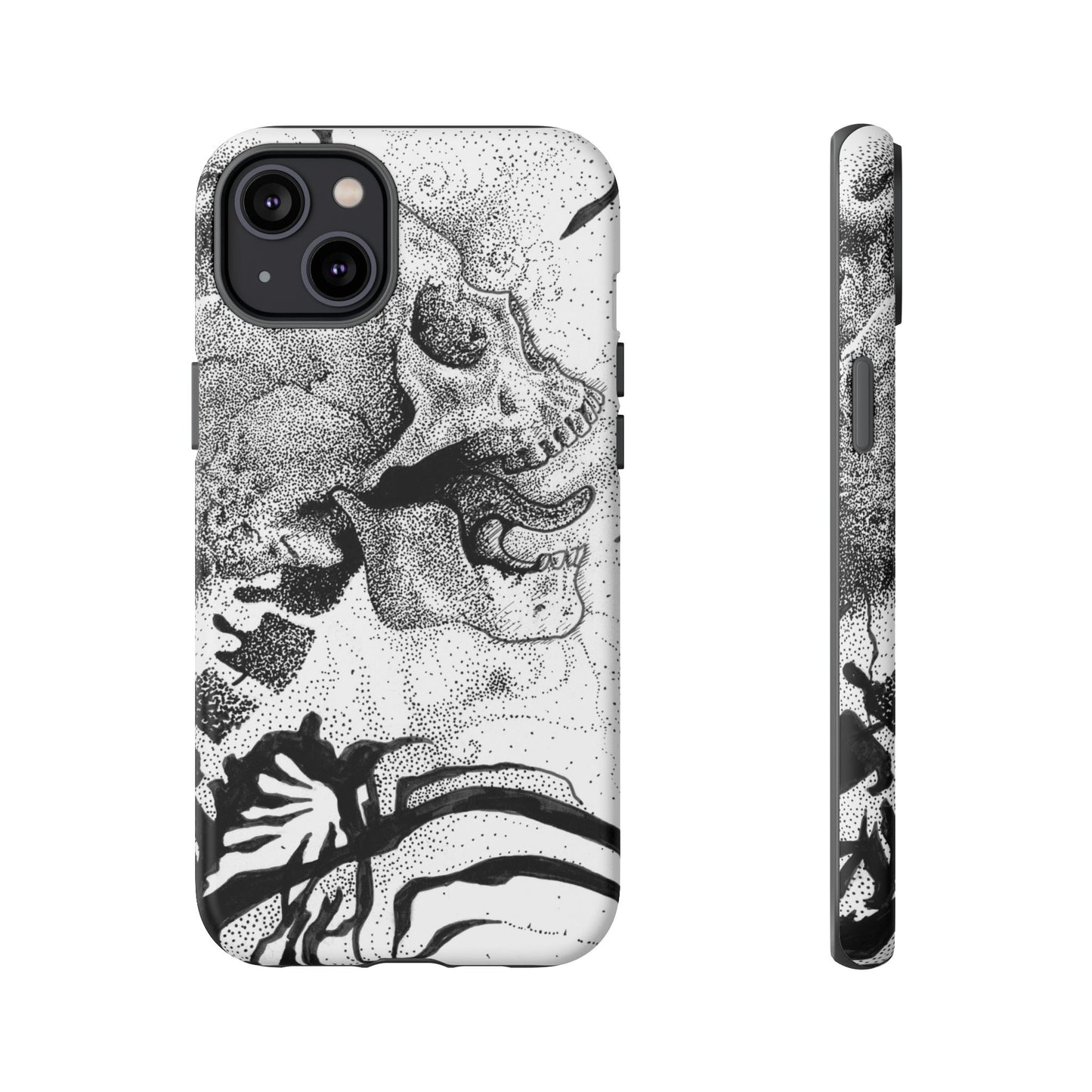 Artistic Skull Phone Case - Tough Protection for Creative Souls