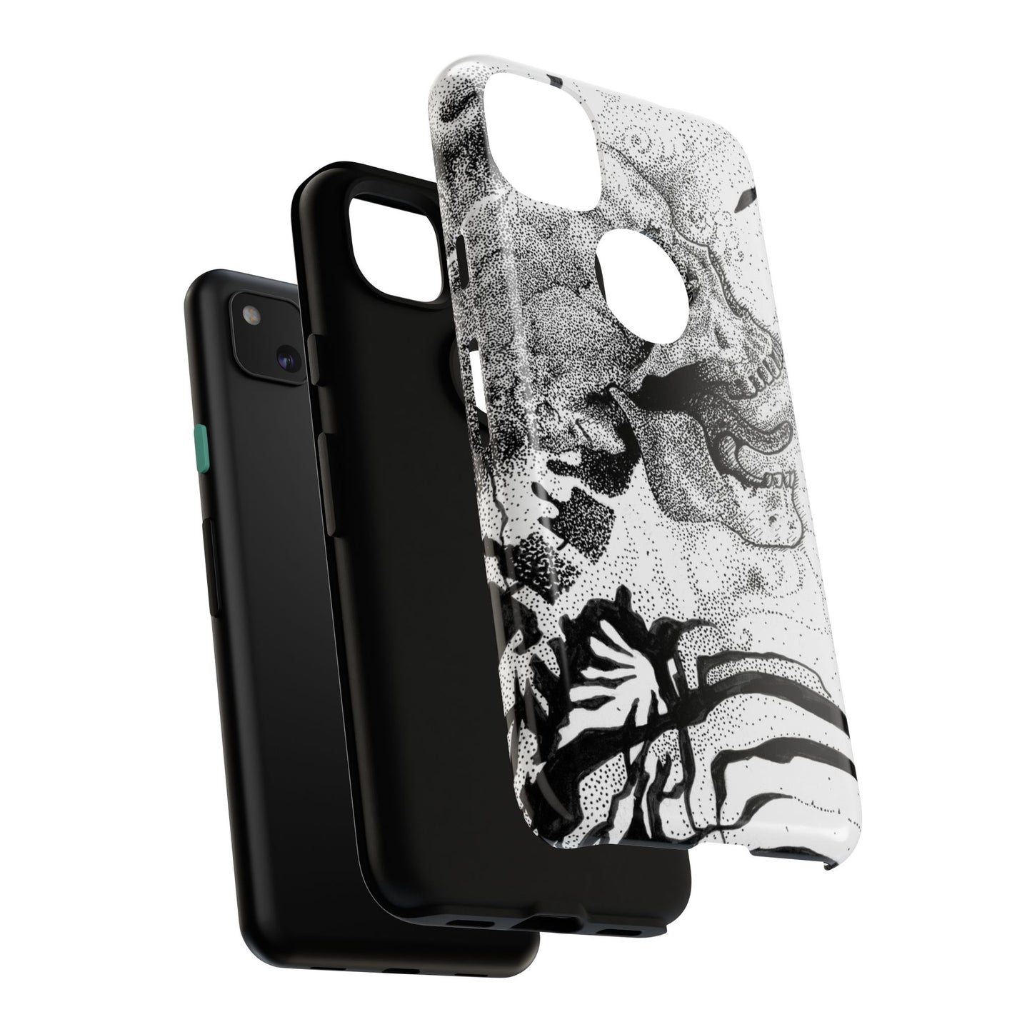 Artistic Skull Phone Case - Tough Protection for Creative Souls