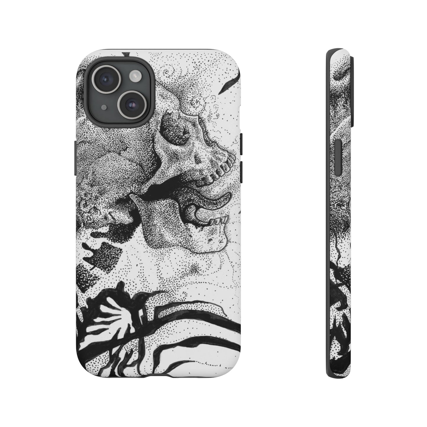 Artistic Skull Phone Case - Tough Protection for Creative Souls