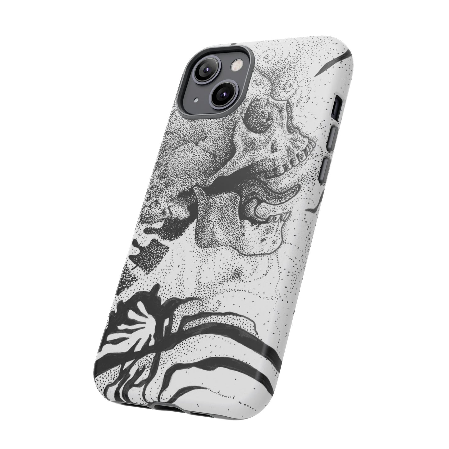 Artistic Skull Phone Case - Tough Protection for Creative Souls