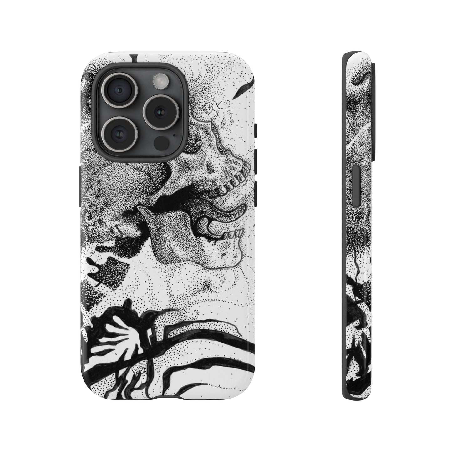 Artistic Skull Phone Case - Tough Protection for Creative Souls