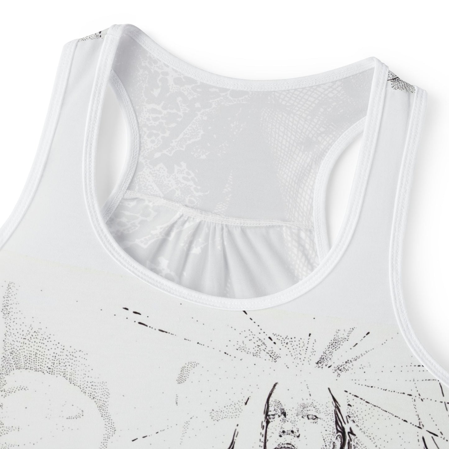 Noire Bohemian Women's Tank Top, Artistic Summer Sleeveless Tee, Trendy Casual Wear, Perfect for Festivals, Gifts for Her
