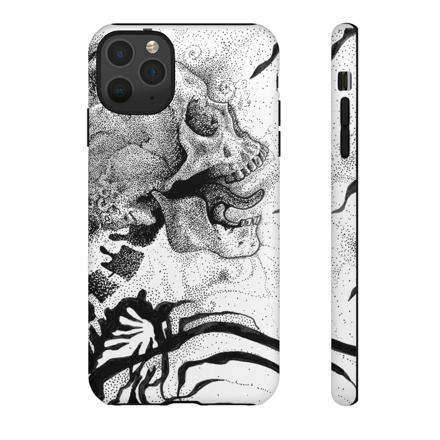 Artistic Skull Phone Case - Tough Protection for Creative Souls