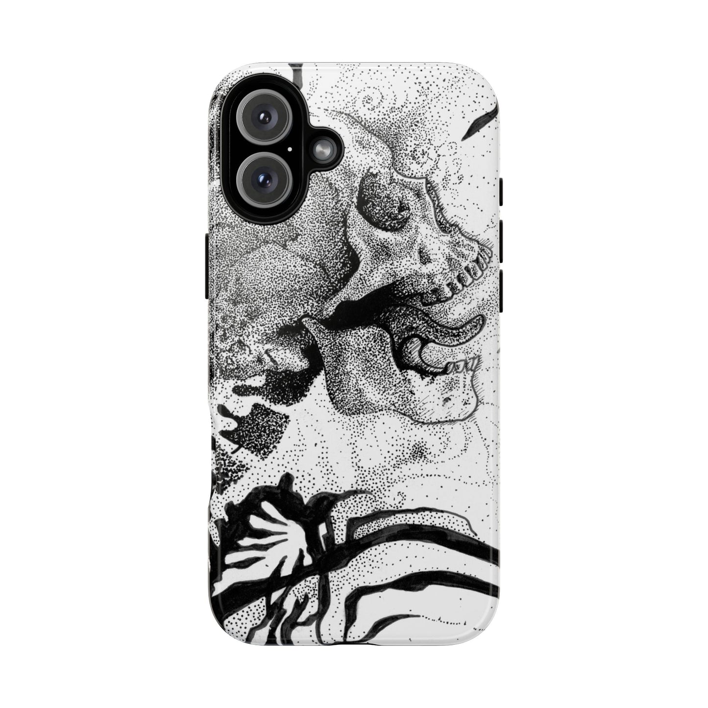 Artistic Skull Phone Case - Tough Protection for Creative Souls