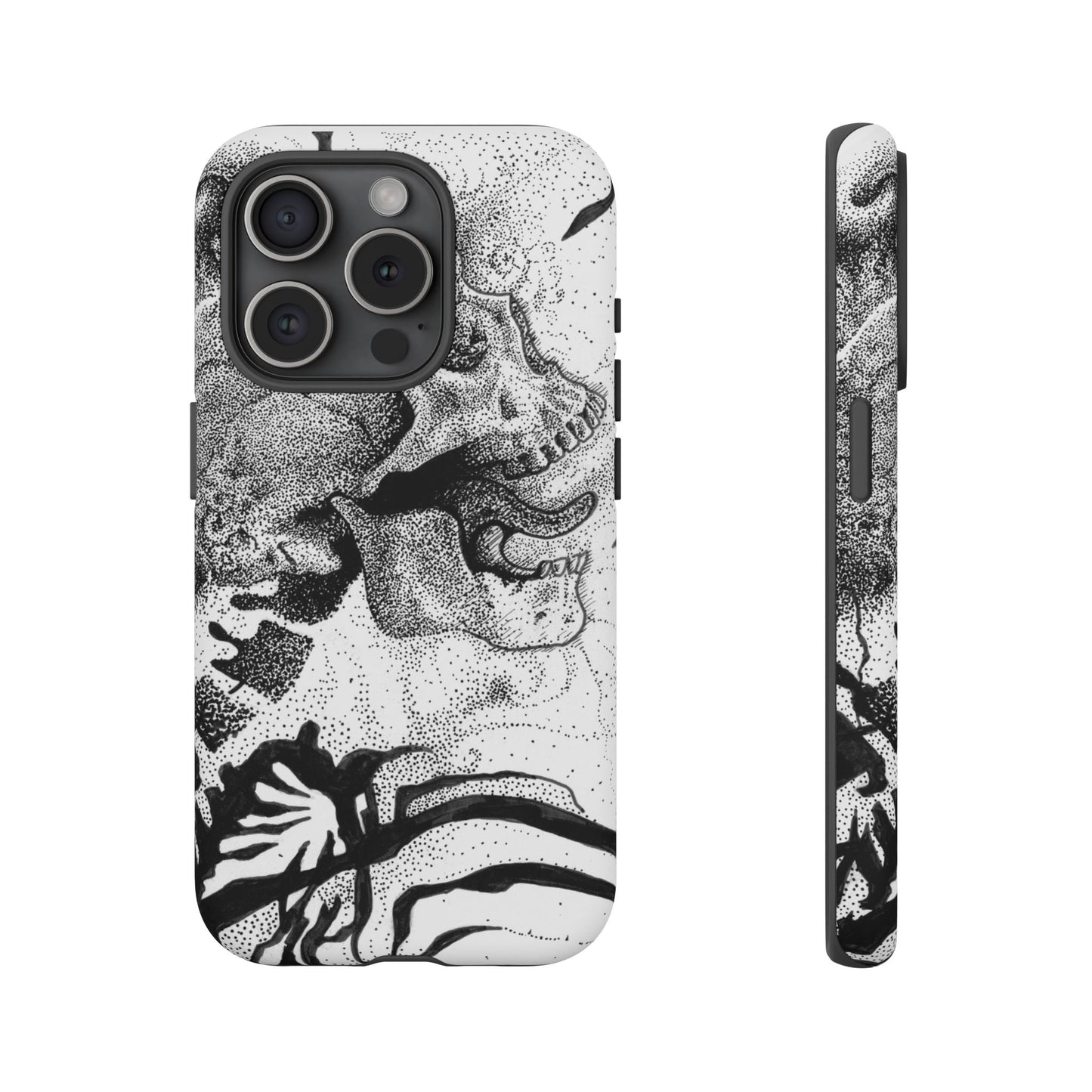 Artistic Skull Phone Case - Tough Protection for Creative Souls