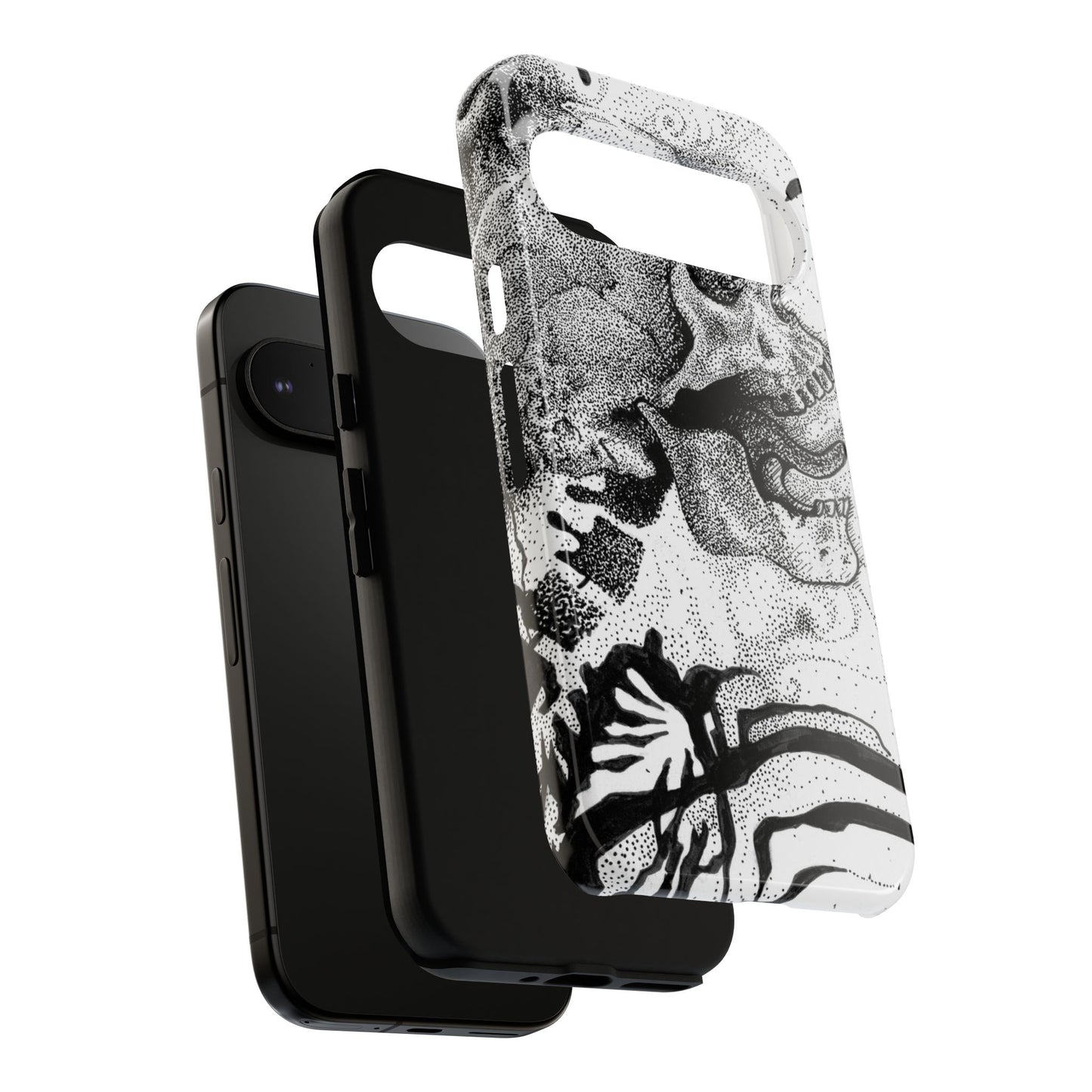 Artistic Skull Phone Case - Tough Protection for Creative Souls