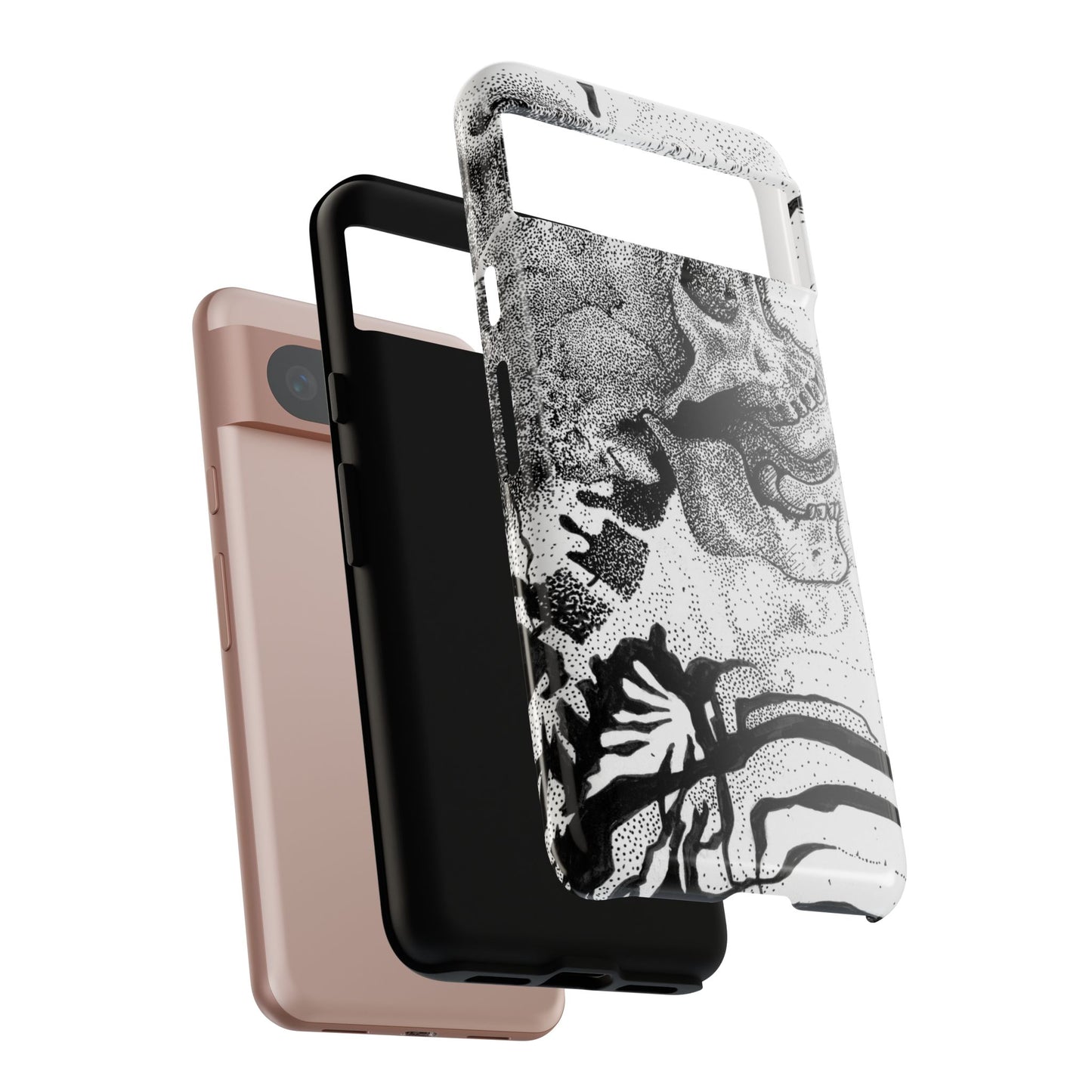 Artistic Skull Phone Case - Tough Protection for Creative Souls