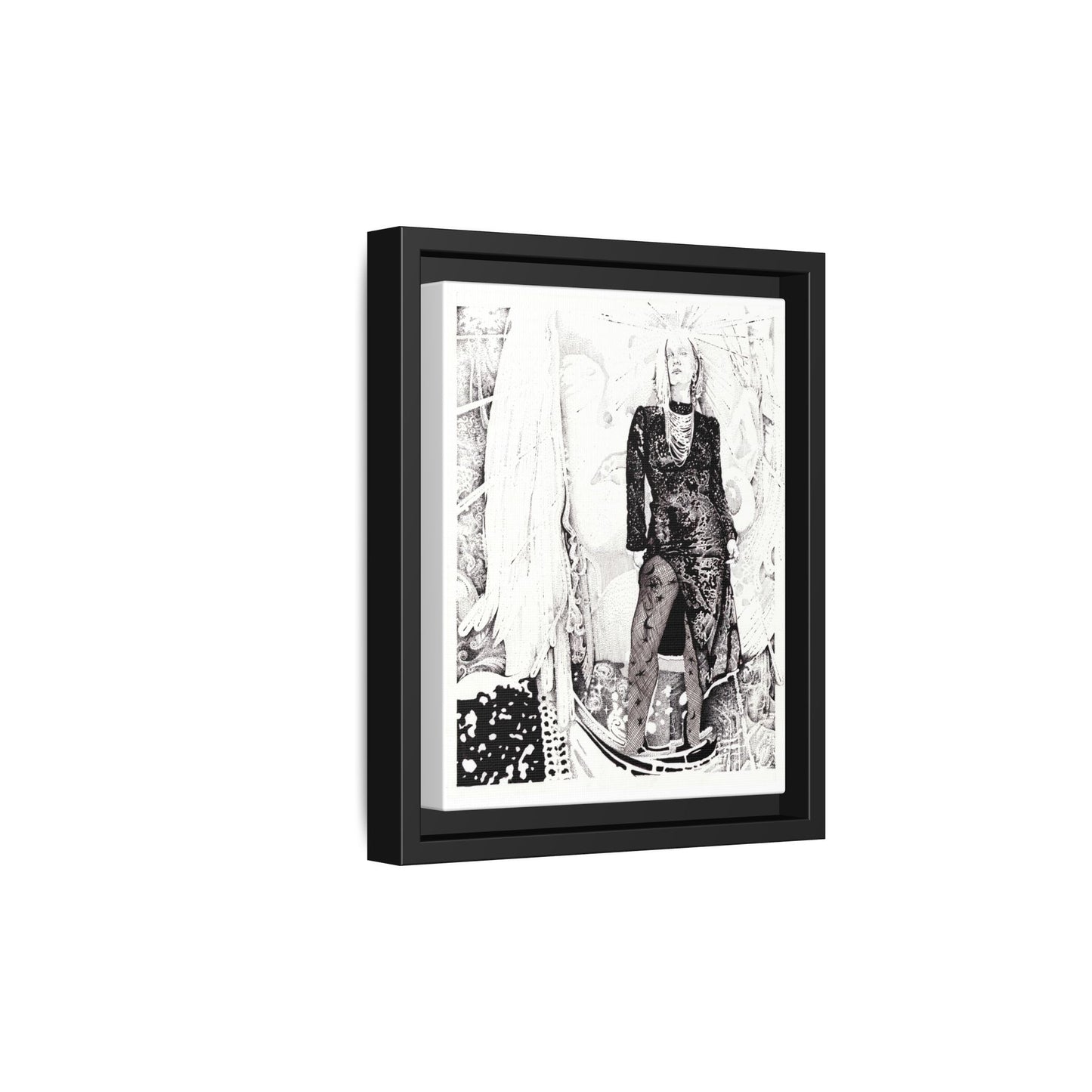 Noire Framed Art Print, Abstract Multi-Color Design, Modern Home Decor, Gallery Wall Art, Unique Gift Idea, Chic Aesthetic