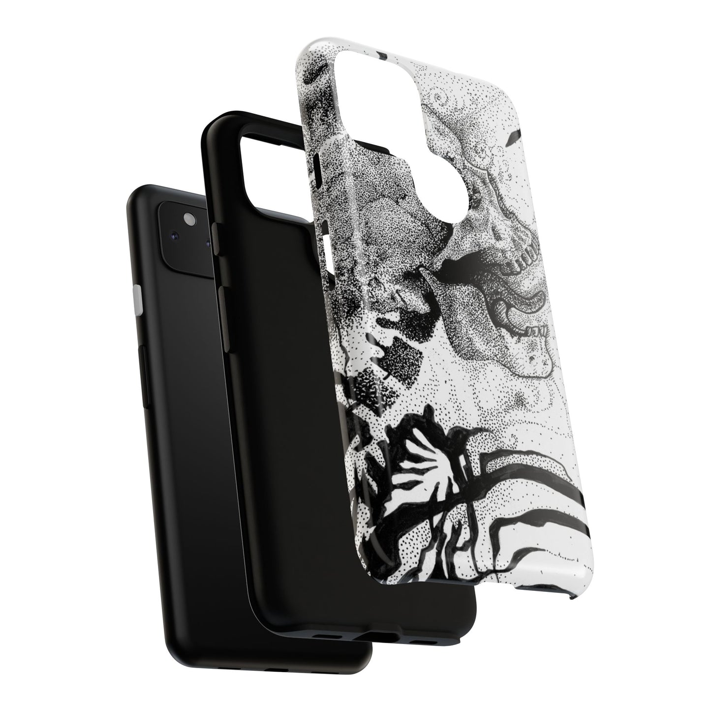 Artistic Skull Phone Case - Tough Protection for Creative Souls
