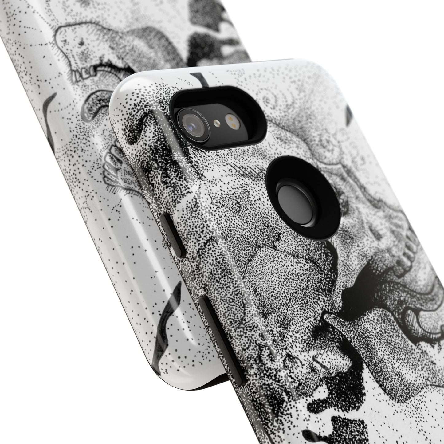 Artistic Skull Phone Case - Tough Protection for Creative Souls