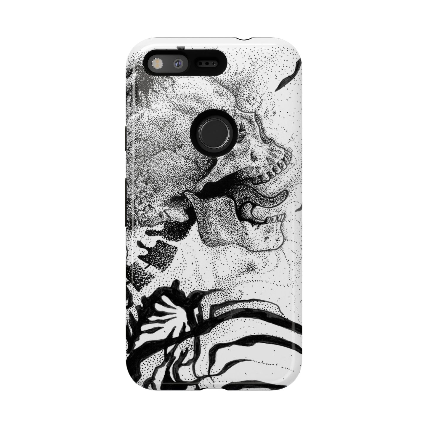 Artistic Skull Phone Case - Tough Protection for Creative Souls