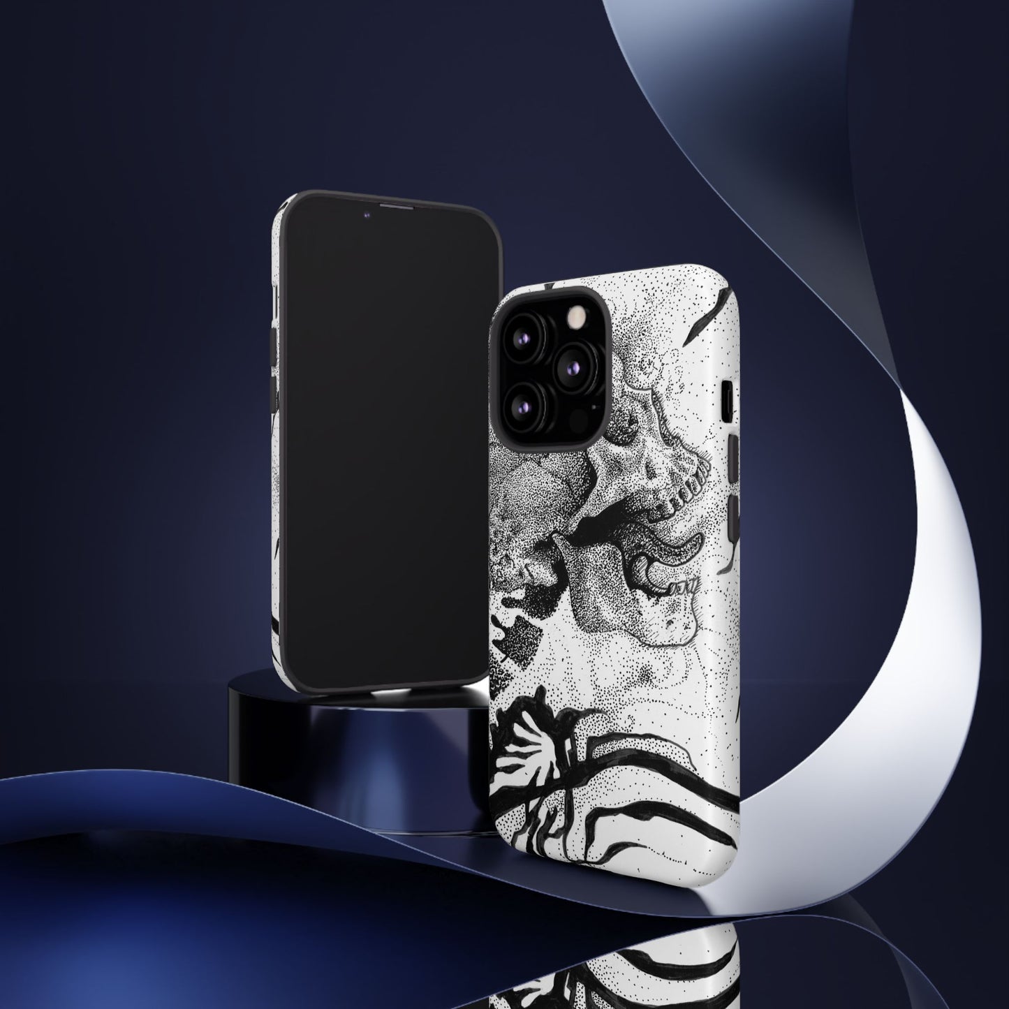 Artistic Skull Phone Case - Tough Protection for Creative Souls