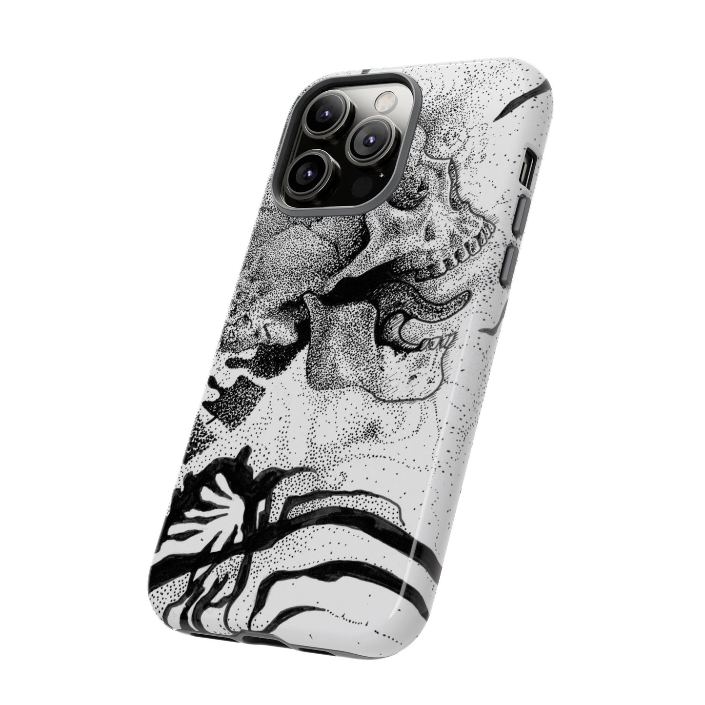 Artistic Skull Phone Case - Tough Protection for Creative Souls