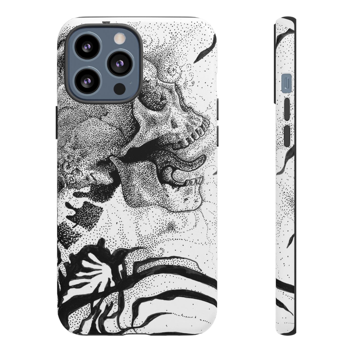 Artistic Skull Phone Case - Tough Protection for Creative Souls