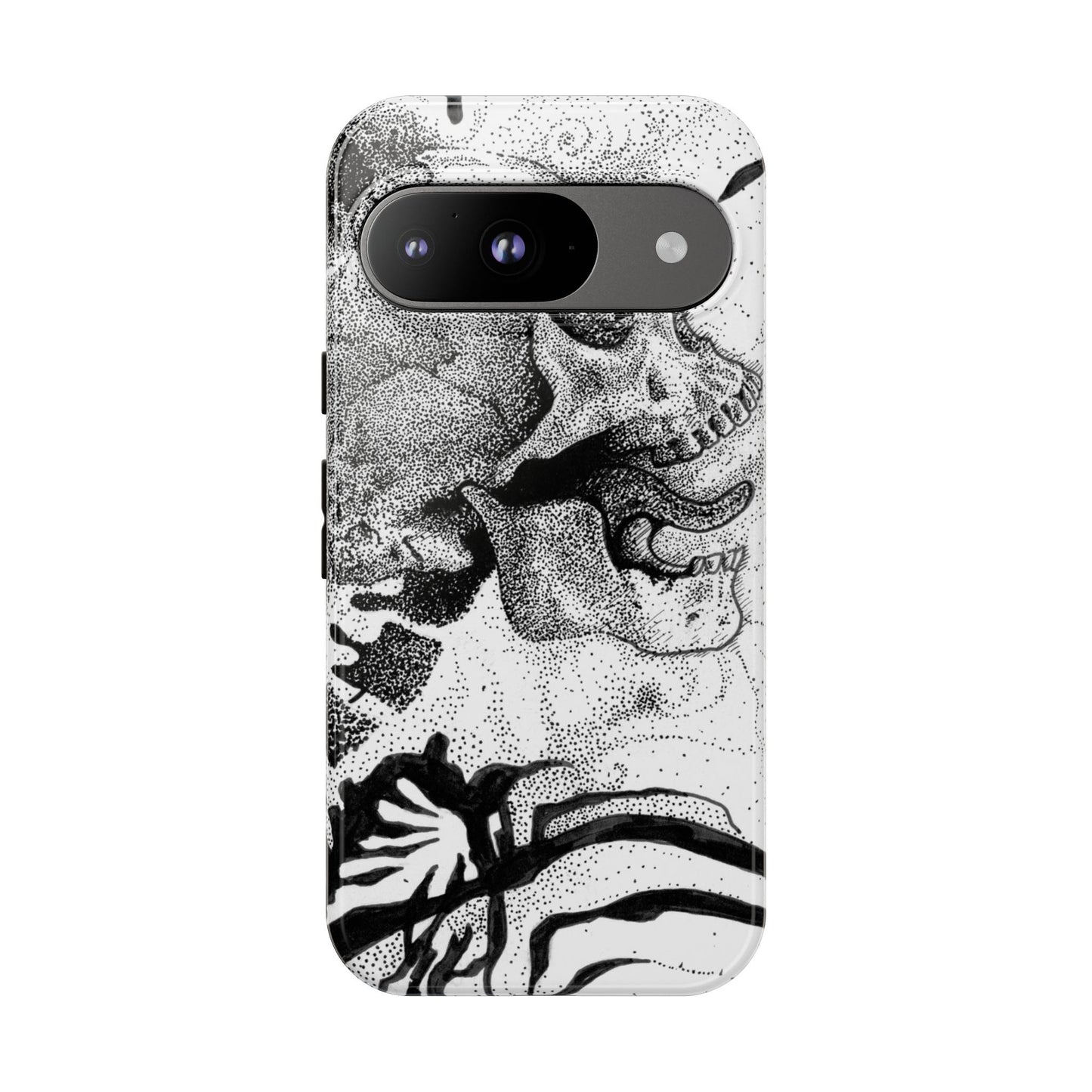 Artistic Skull Phone Case - Tough Protection for Creative Souls