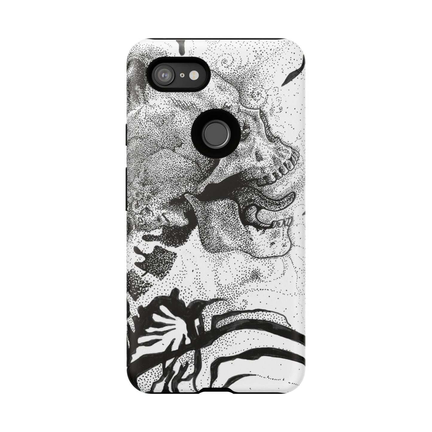 Artistic Skull Phone Case - Tough Protection for Creative Souls