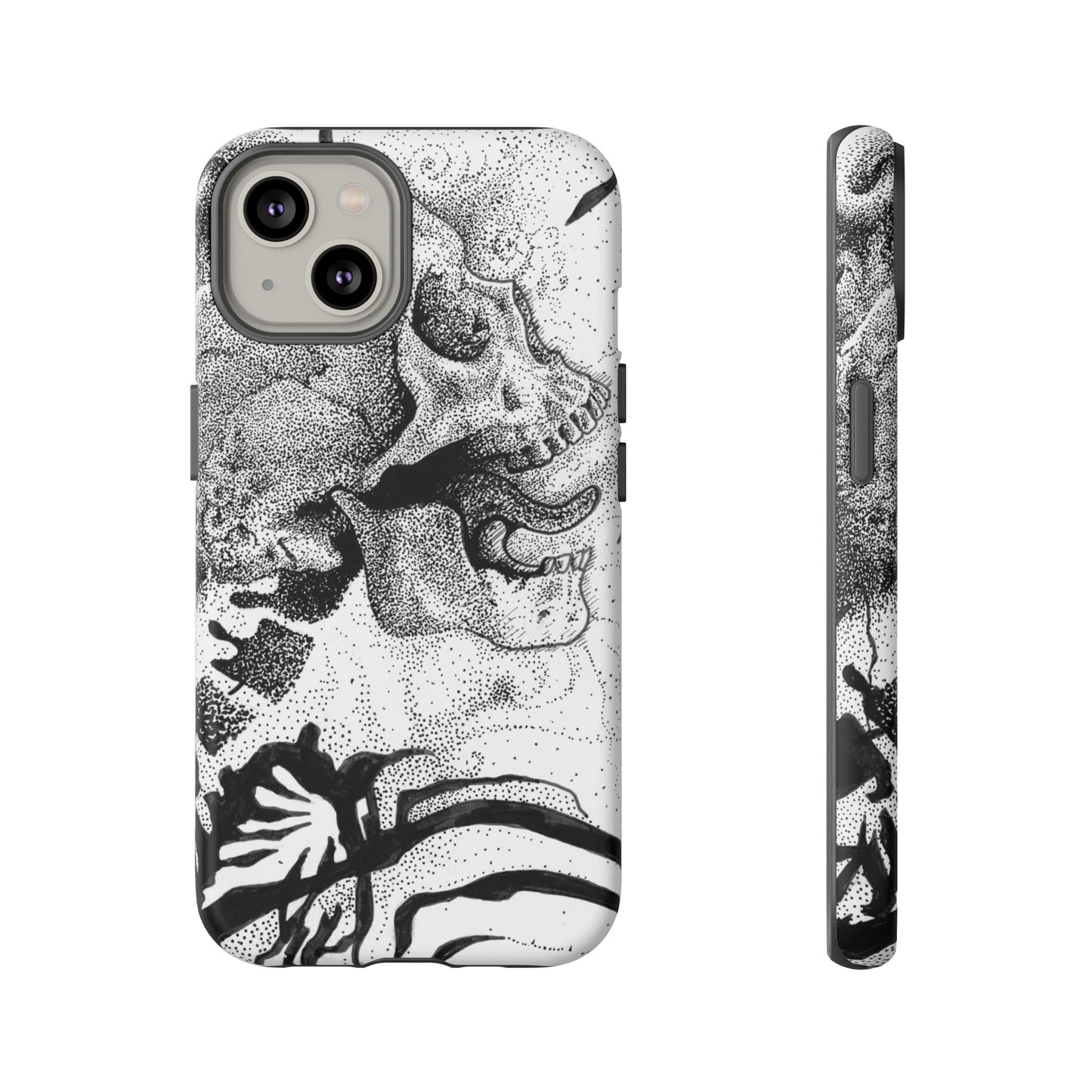 Artistic Skull Phone Case - Tough Protection for Creative Souls