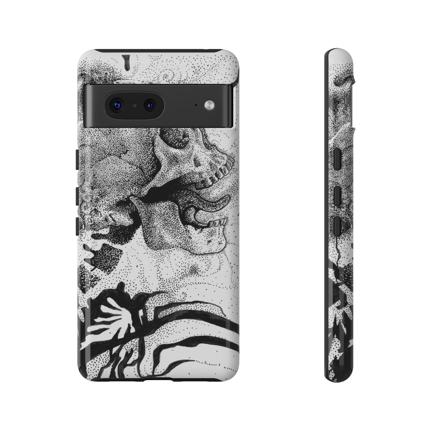 Artistic Skull Phone Case - Tough Protection for Creative Souls