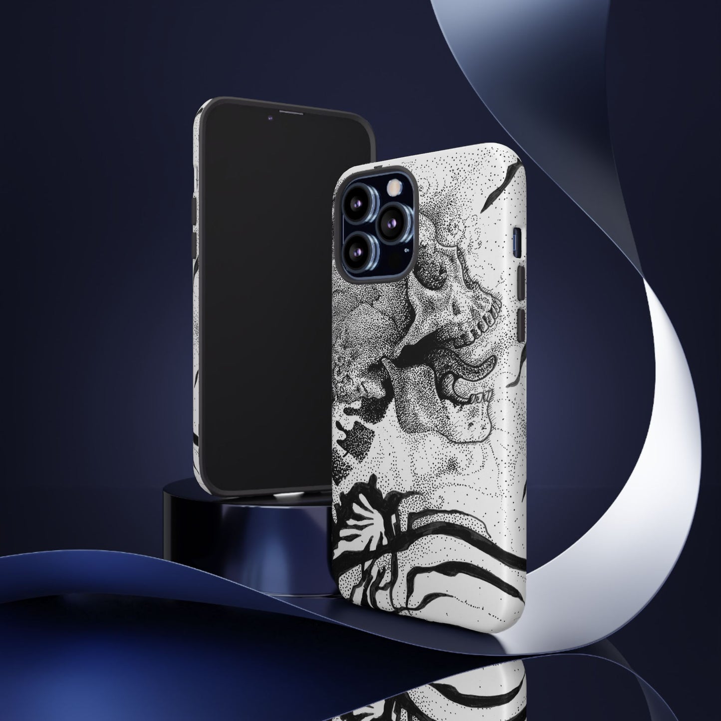 Artistic Skull Phone Case - Tough Protection for Creative Souls