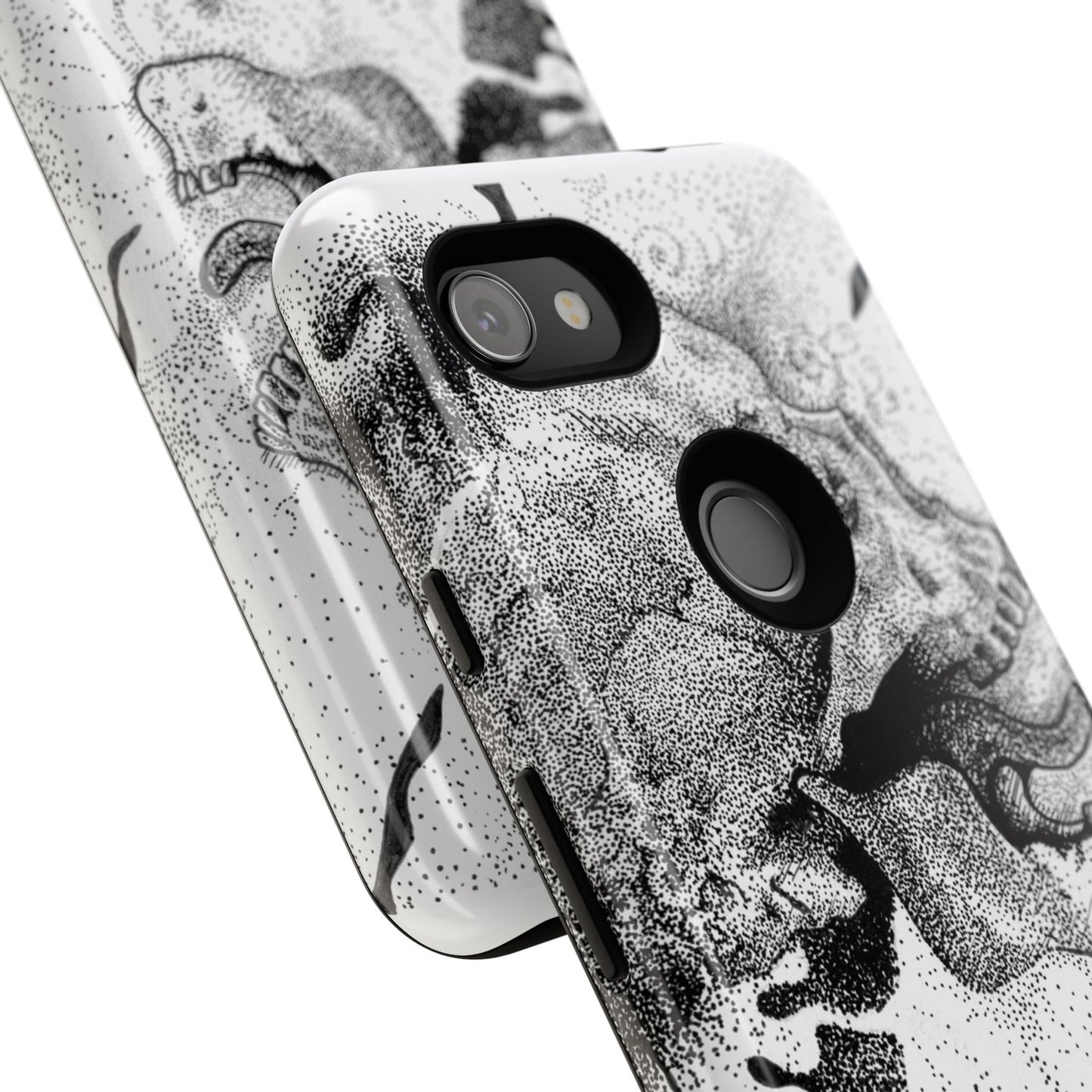 Artistic Skull Phone Case - Tough Protection for Creative Souls