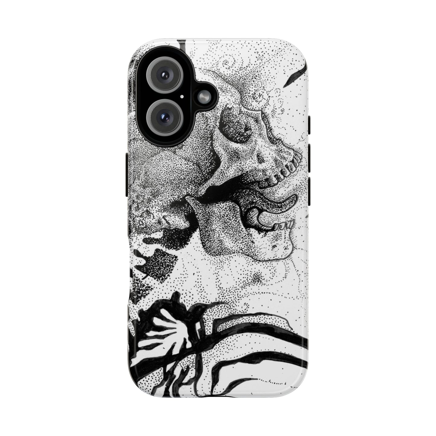 Artistic Skull Phone Case - Tough Protection for Creative Souls