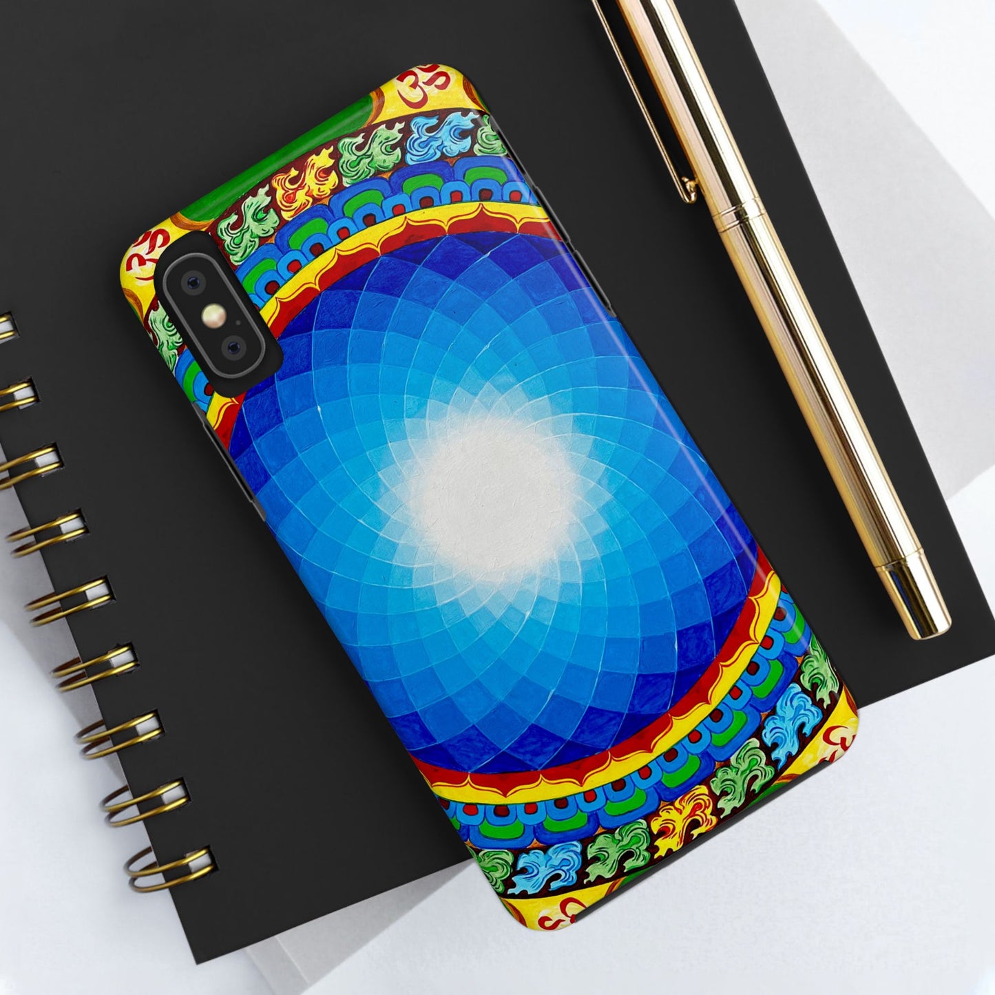 Om Mandala Tough Phone Case | Colorful Design for Stylish Protection