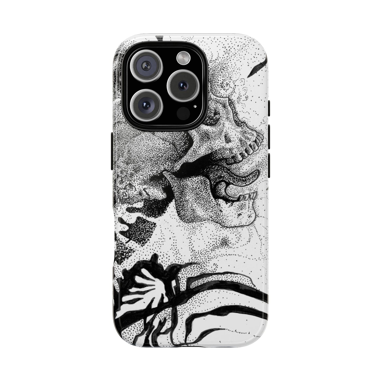 Artistic Skull Phone Case - Tough Protection for Creative Souls