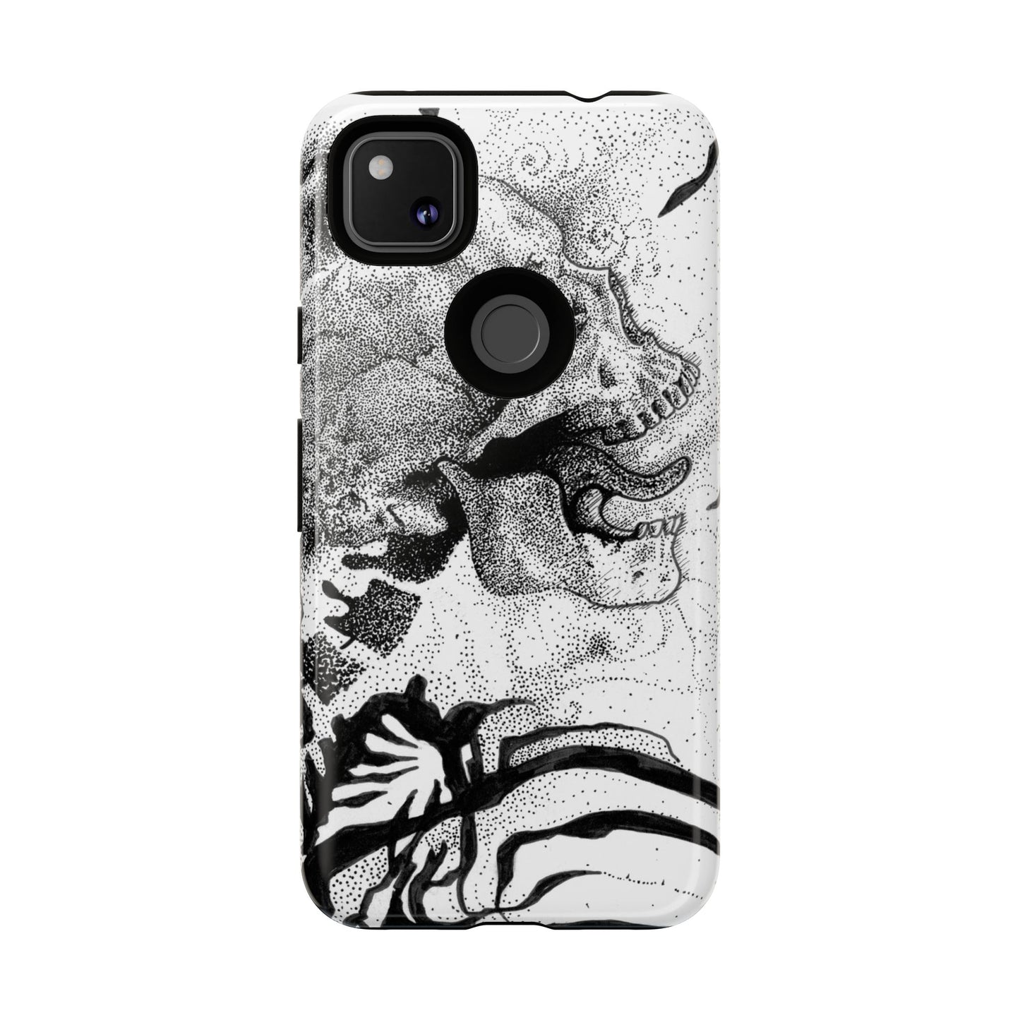 Artistic Skull Phone Case - Tough Protection for Creative Souls