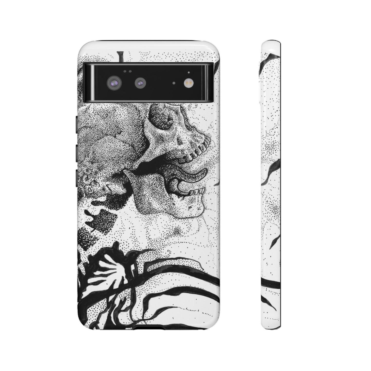 Artistic Skull Phone Case - Tough Protection for Creative Souls