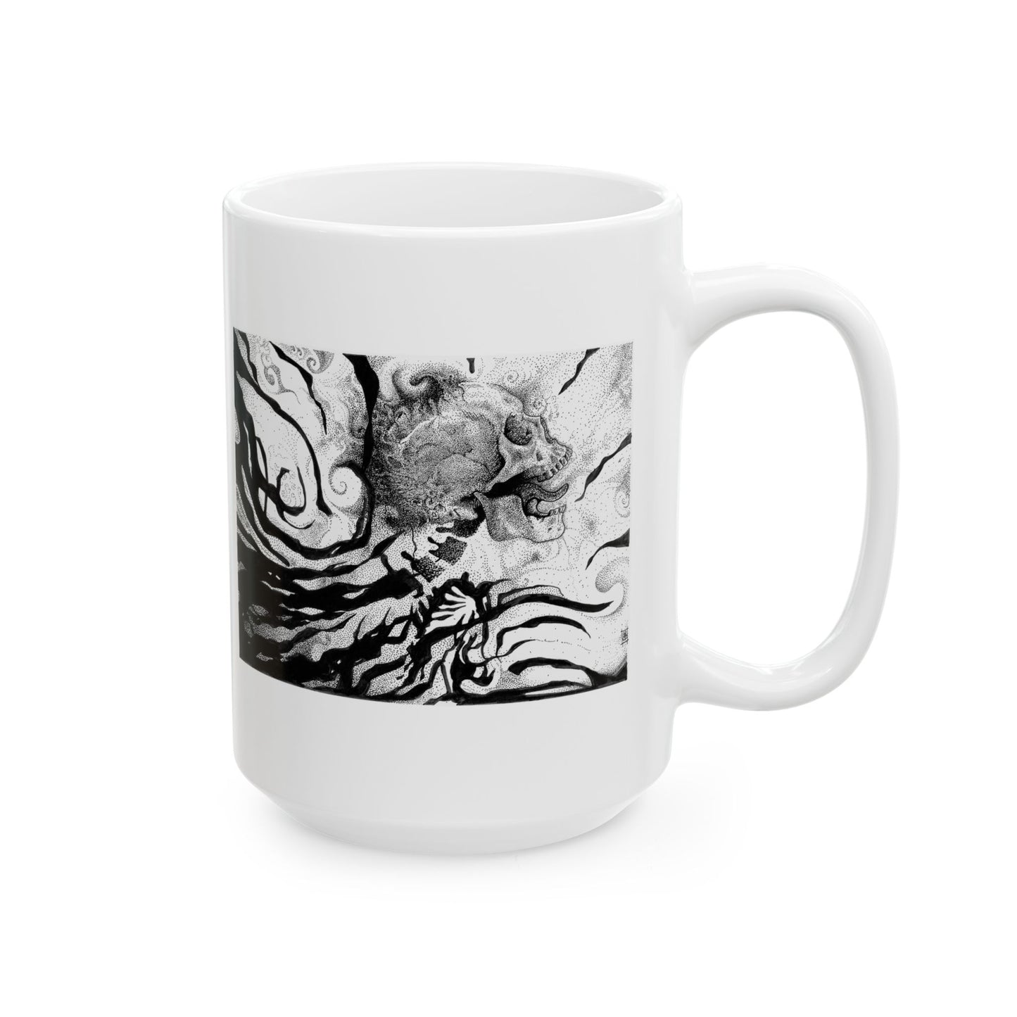 Screaming Skull Ceramic Mug