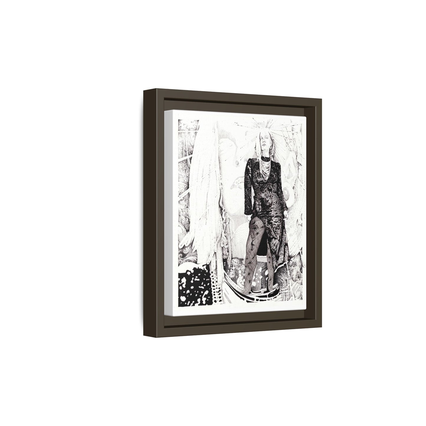 Noire Framed Art Print, Abstract Multi-Color Design, Modern Home Decor, Gallery Wall Art, Unique Gift Idea, Chic Aesthetic