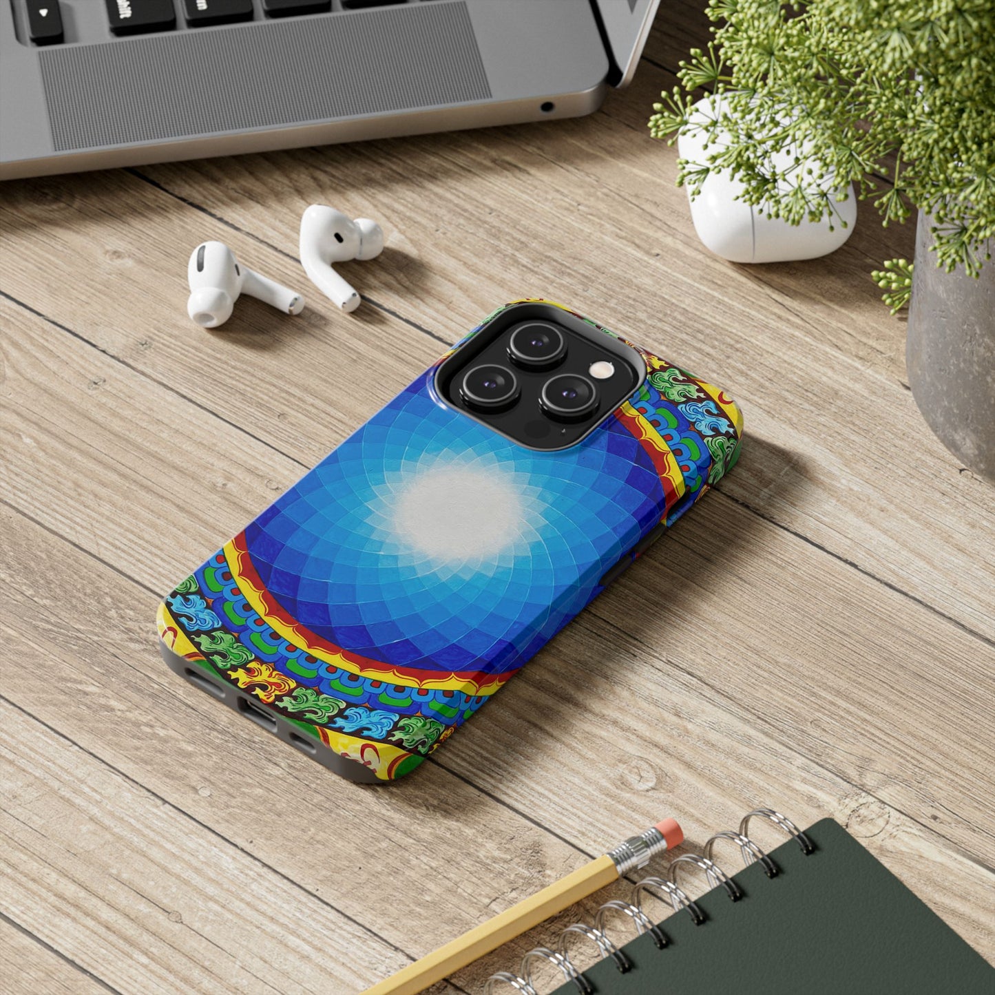 Om Mandala Tough Phone Case | Colorful Design for Stylish Protection
