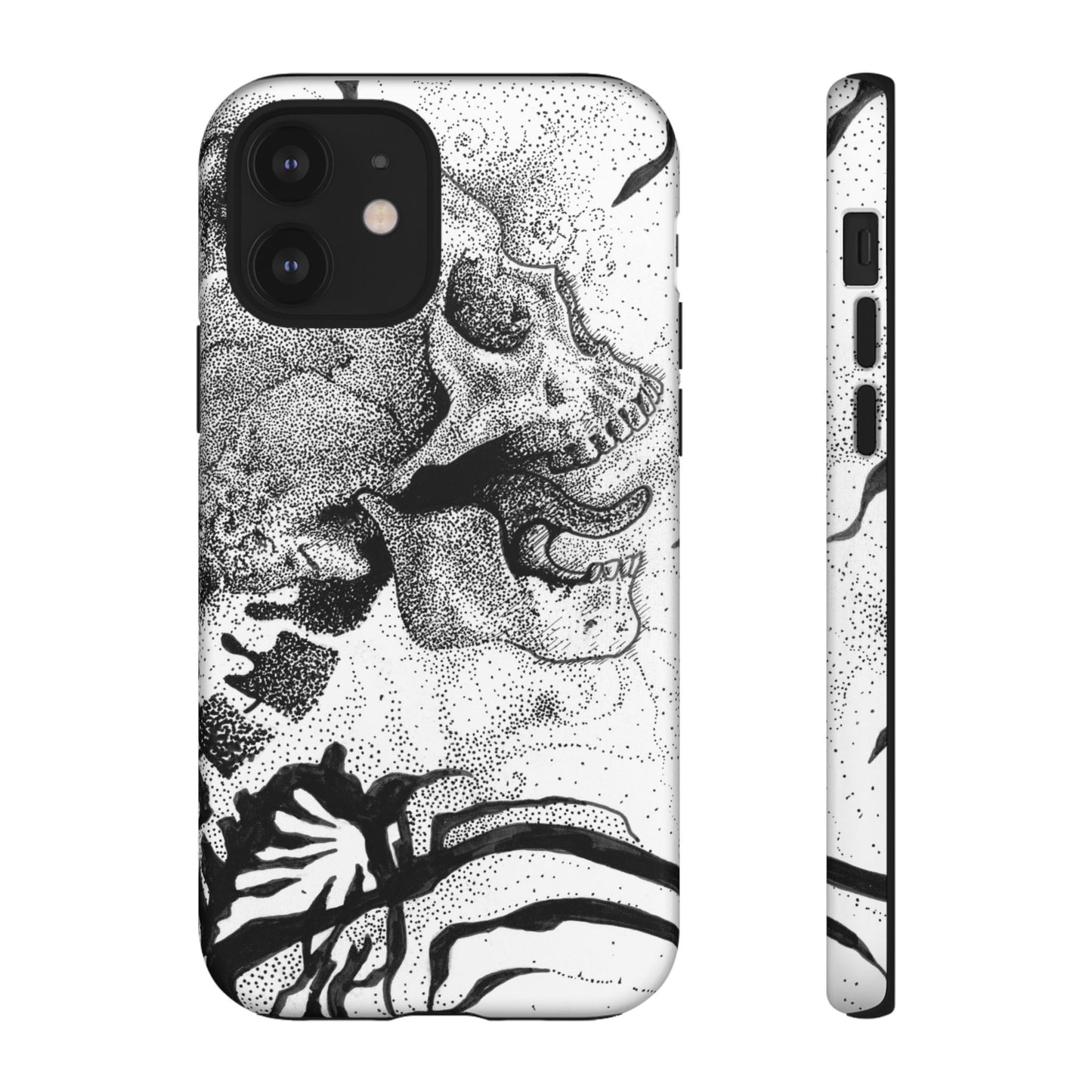 Artistic Skull Phone Case - Tough Protection for Creative Souls