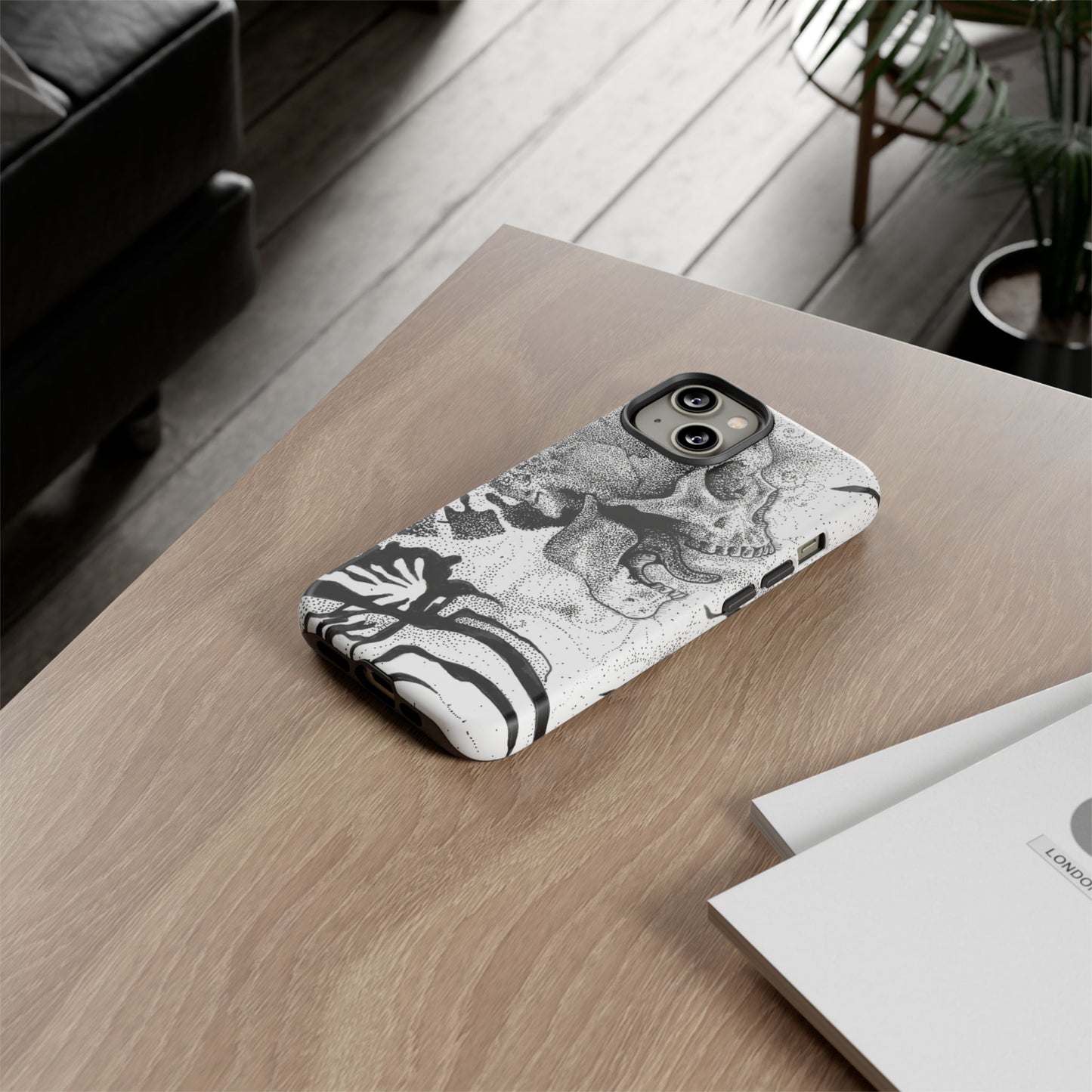 Artistic Skull Phone Case - Tough Protection for Creative Souls