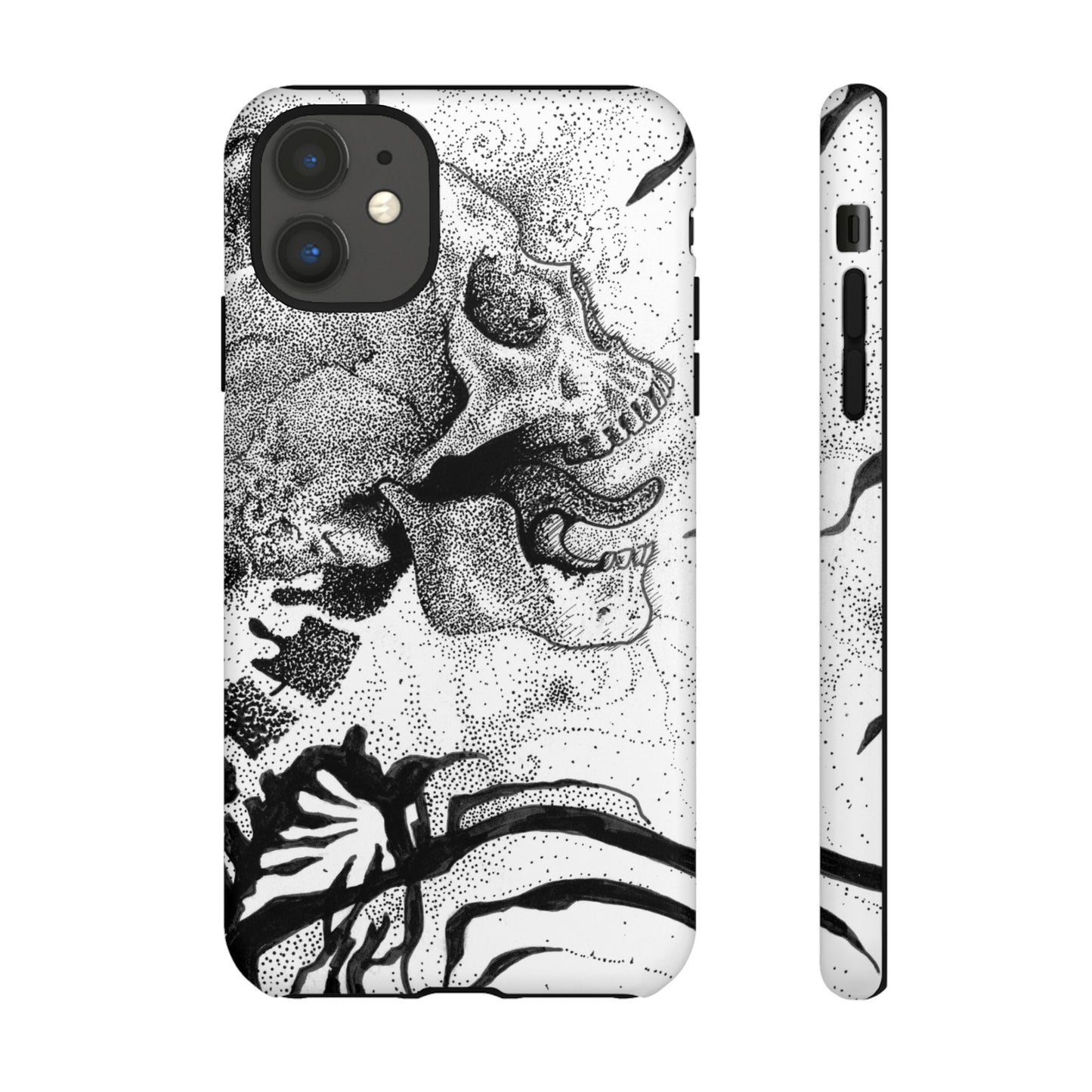 Artistic Skull Phone Case - Tough Protection for Creative Souls