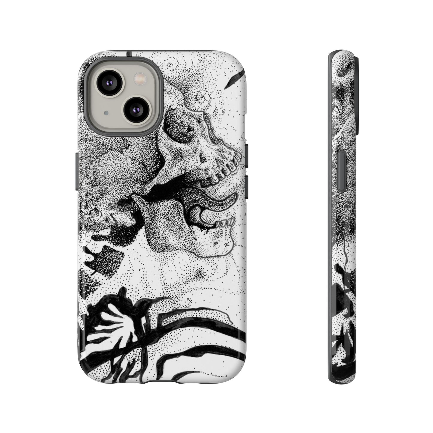 Artistic Skull Phone Case - Tough Protection for Creative Souls